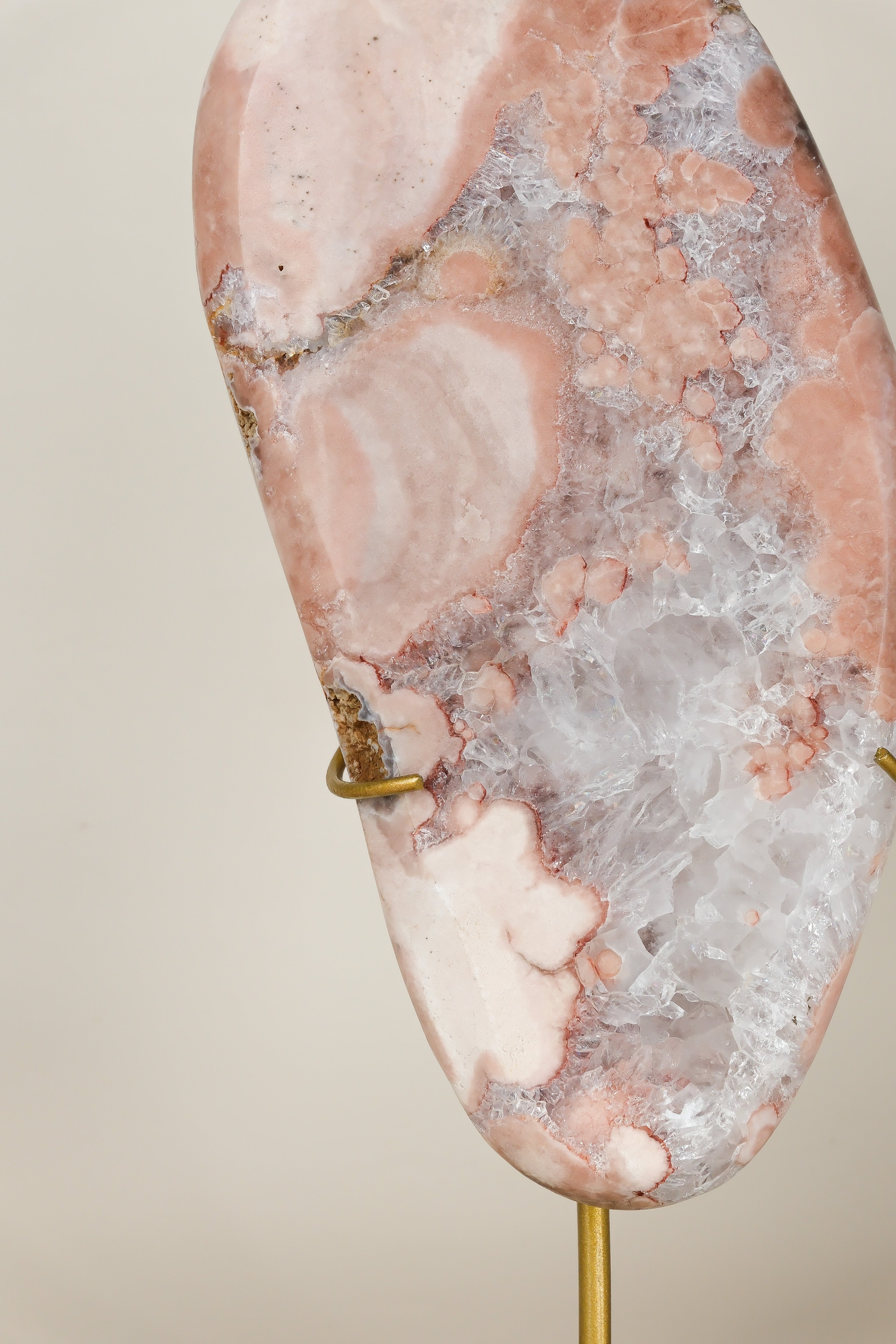 Pink Amethyst Slab on Stand