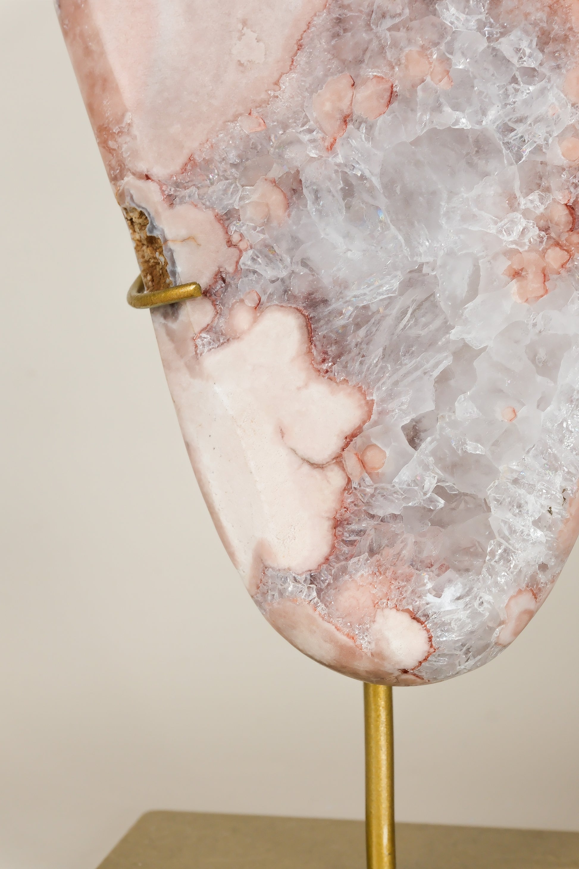 Pink Amethyst Slab on Stand