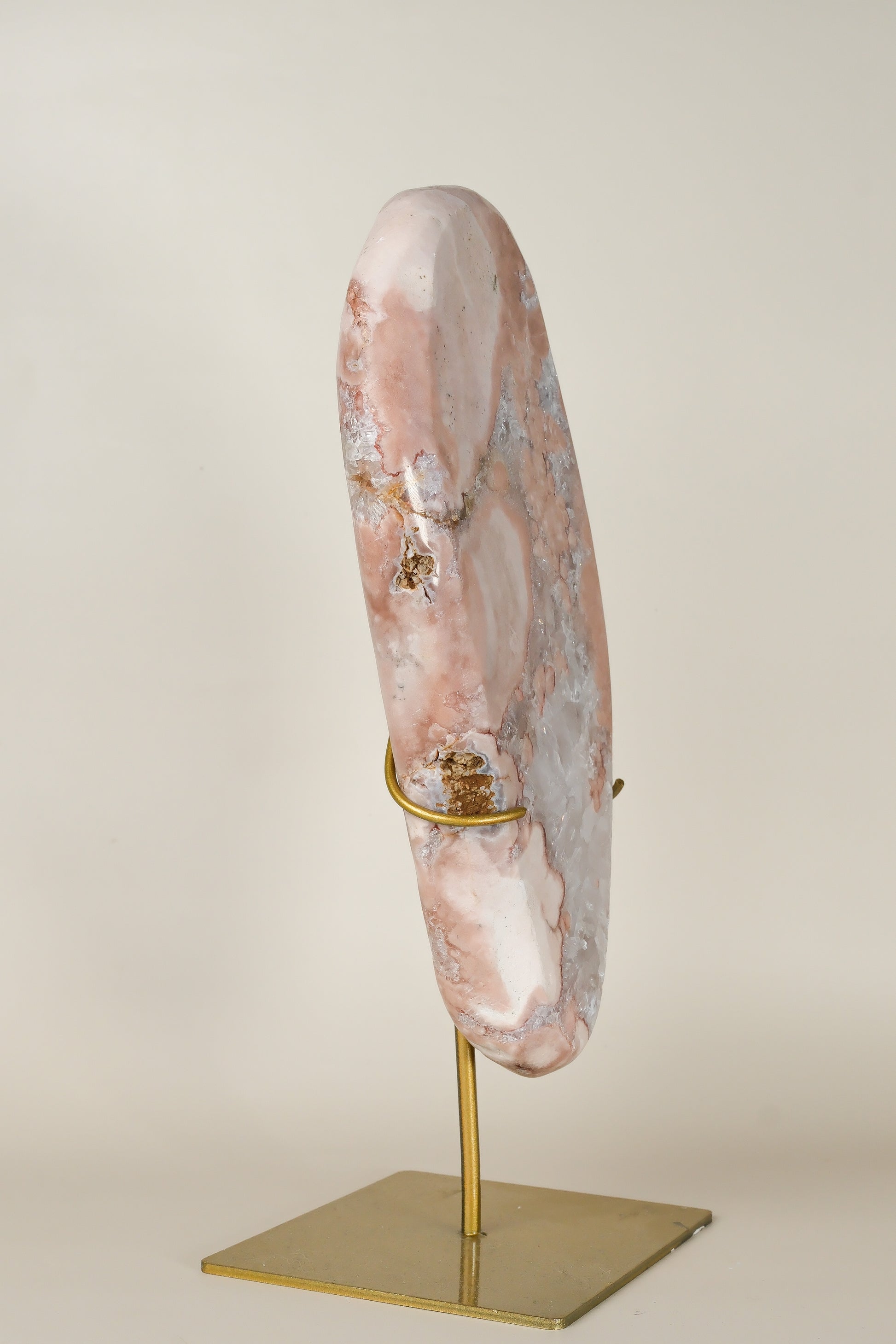 Pink Amethyst Slab on Stand