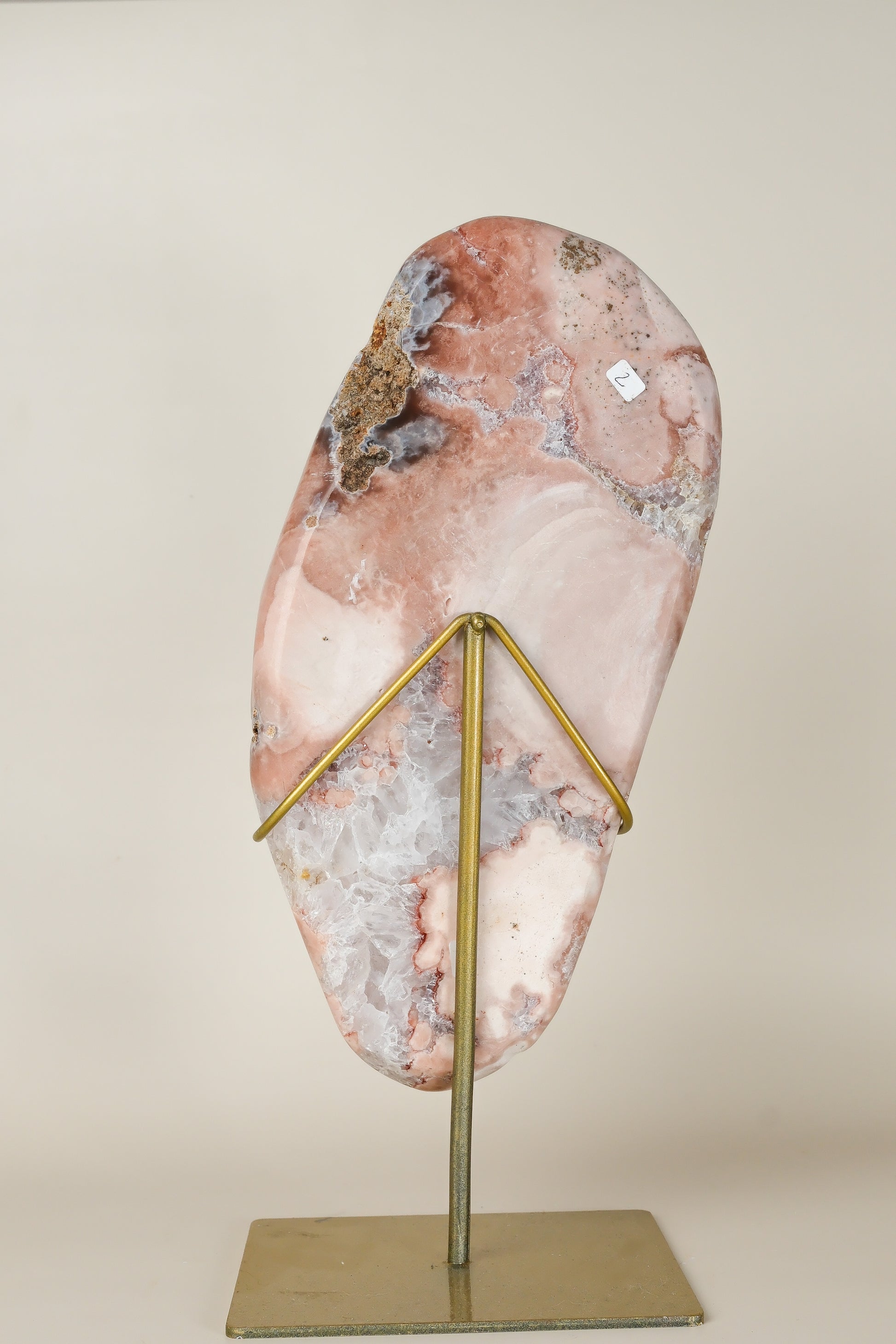 Pink Amethyst Slab on Stand