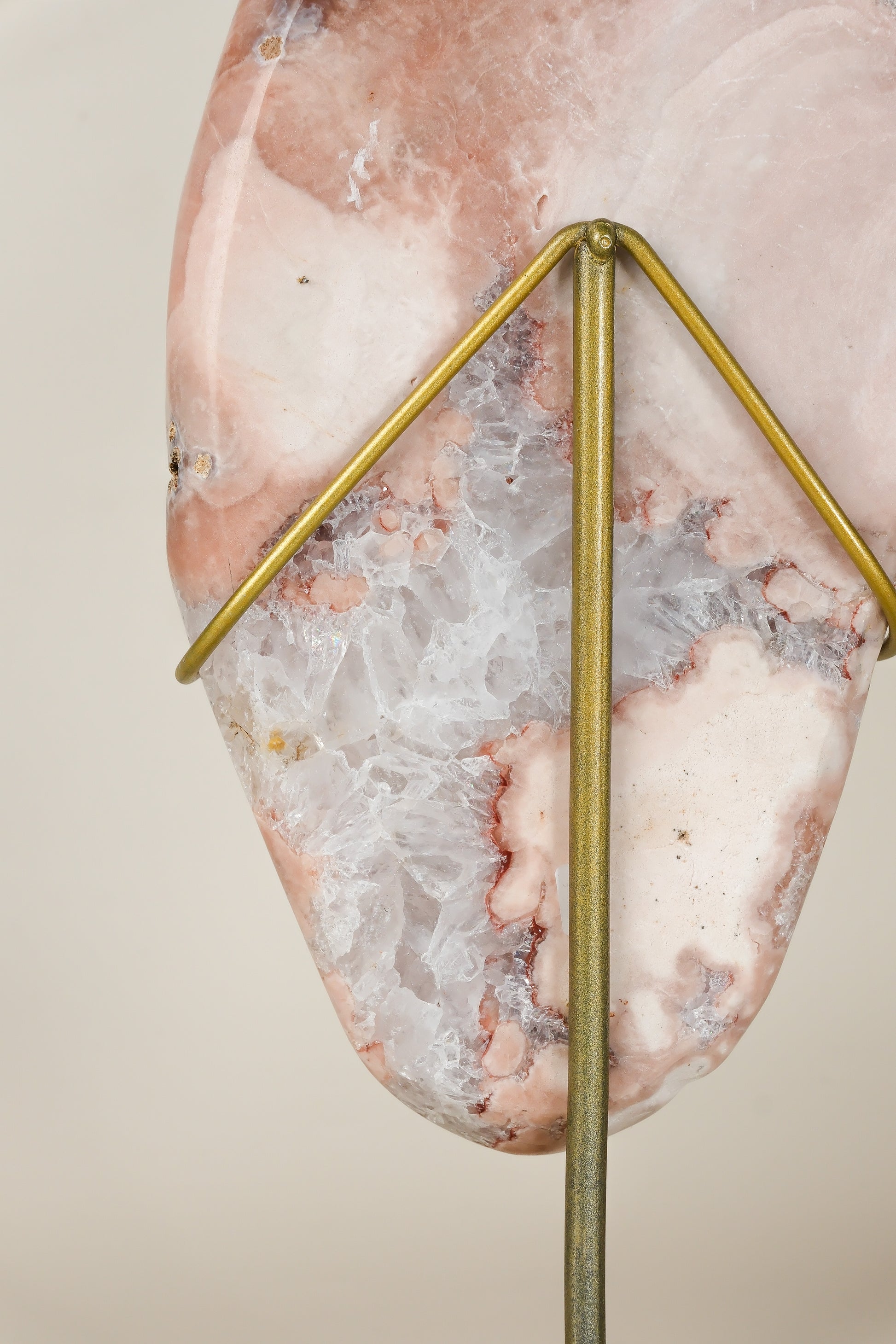 Pink Amethyst Slab on Stand
