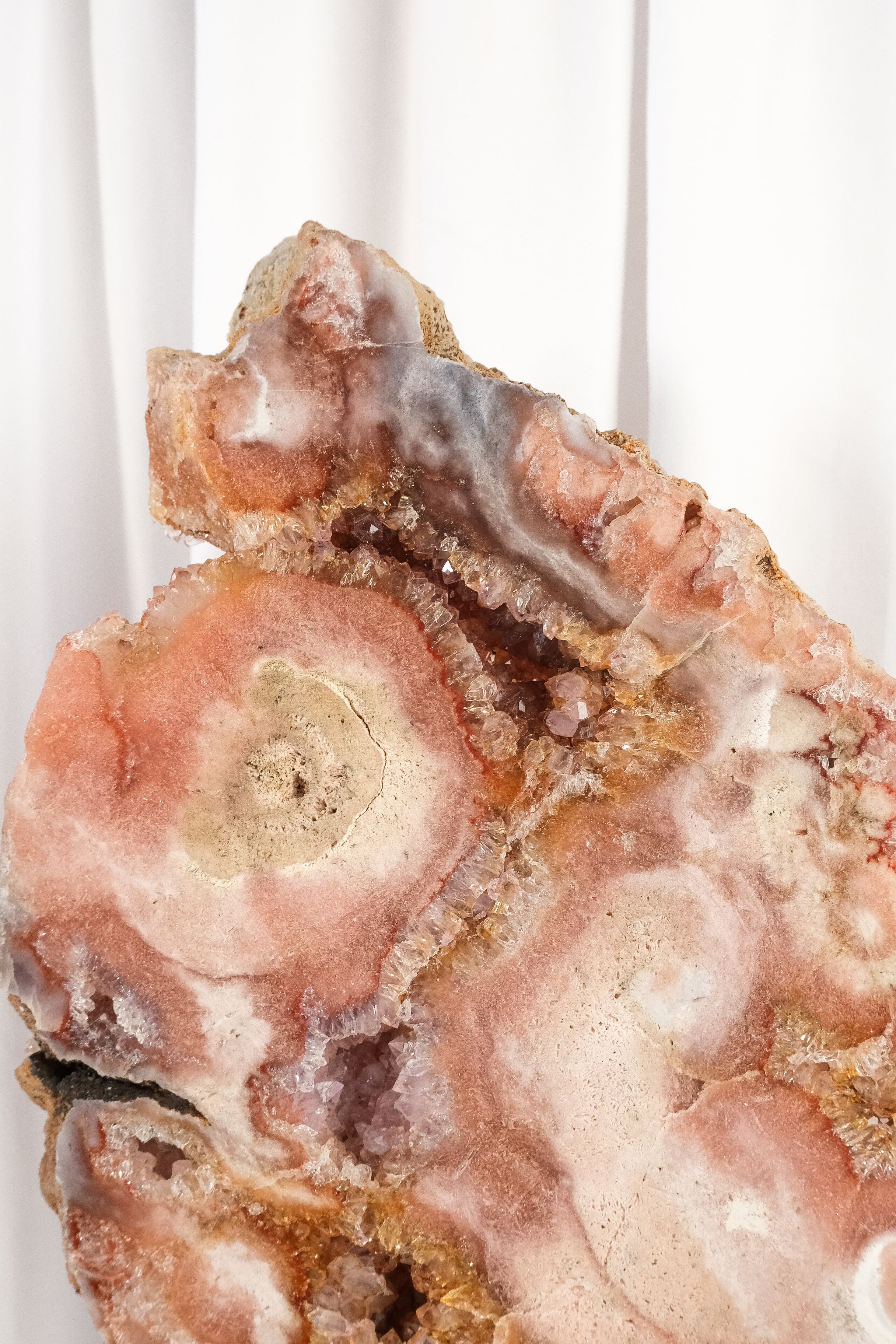 Pink Ametyst Slab on Premium Stand