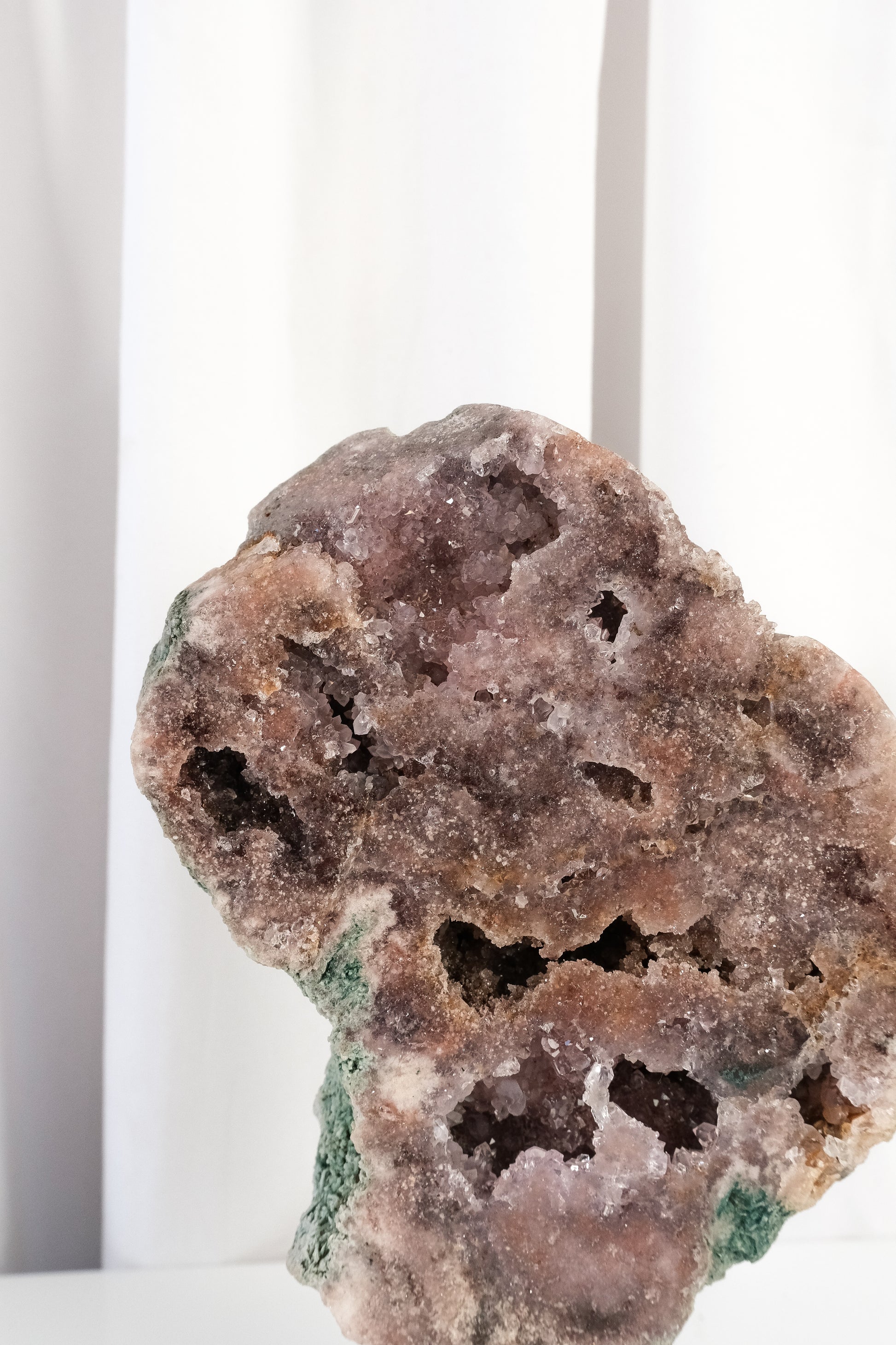 Pink Amethyst Slab on Stand