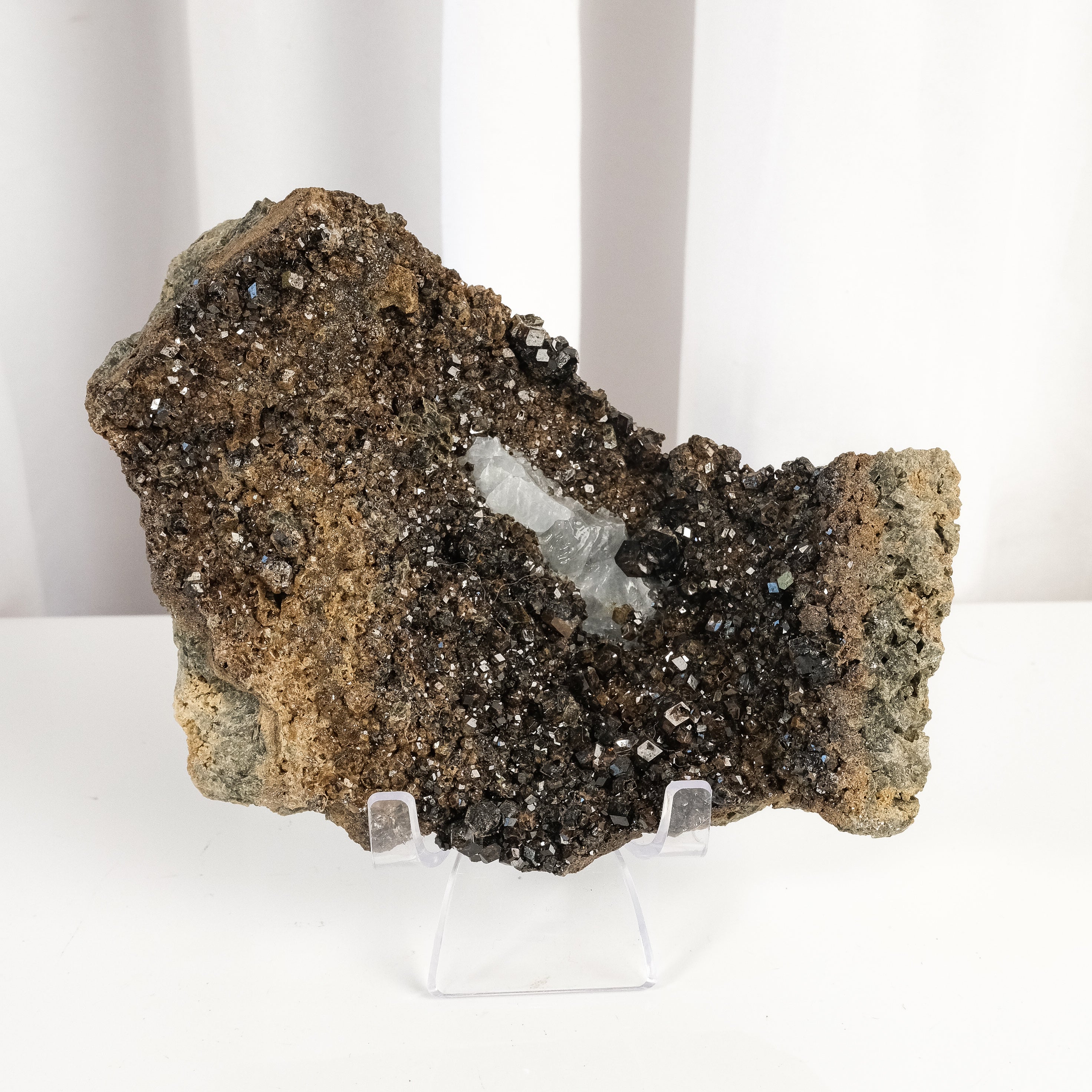 Melanite Garnet Cluster