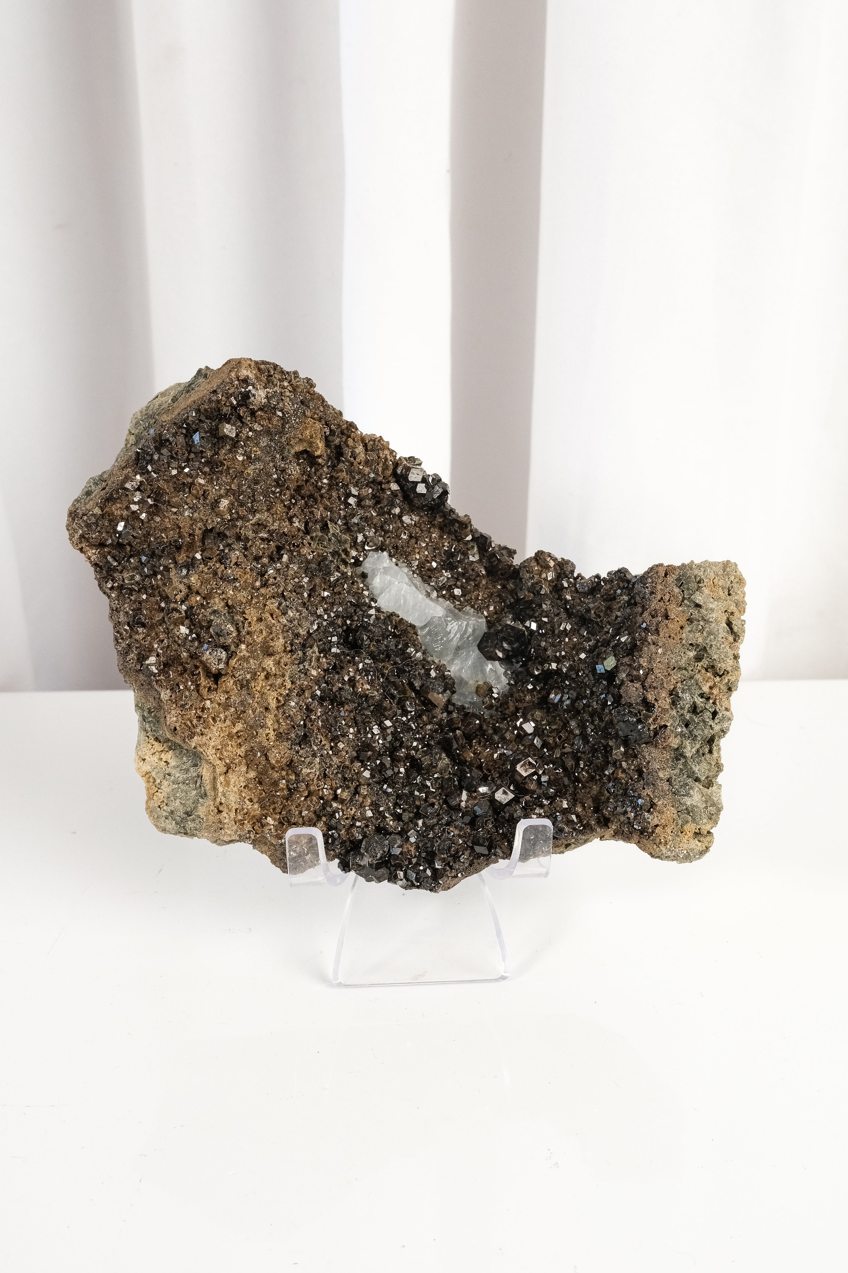 Melanite Garnet Cluster