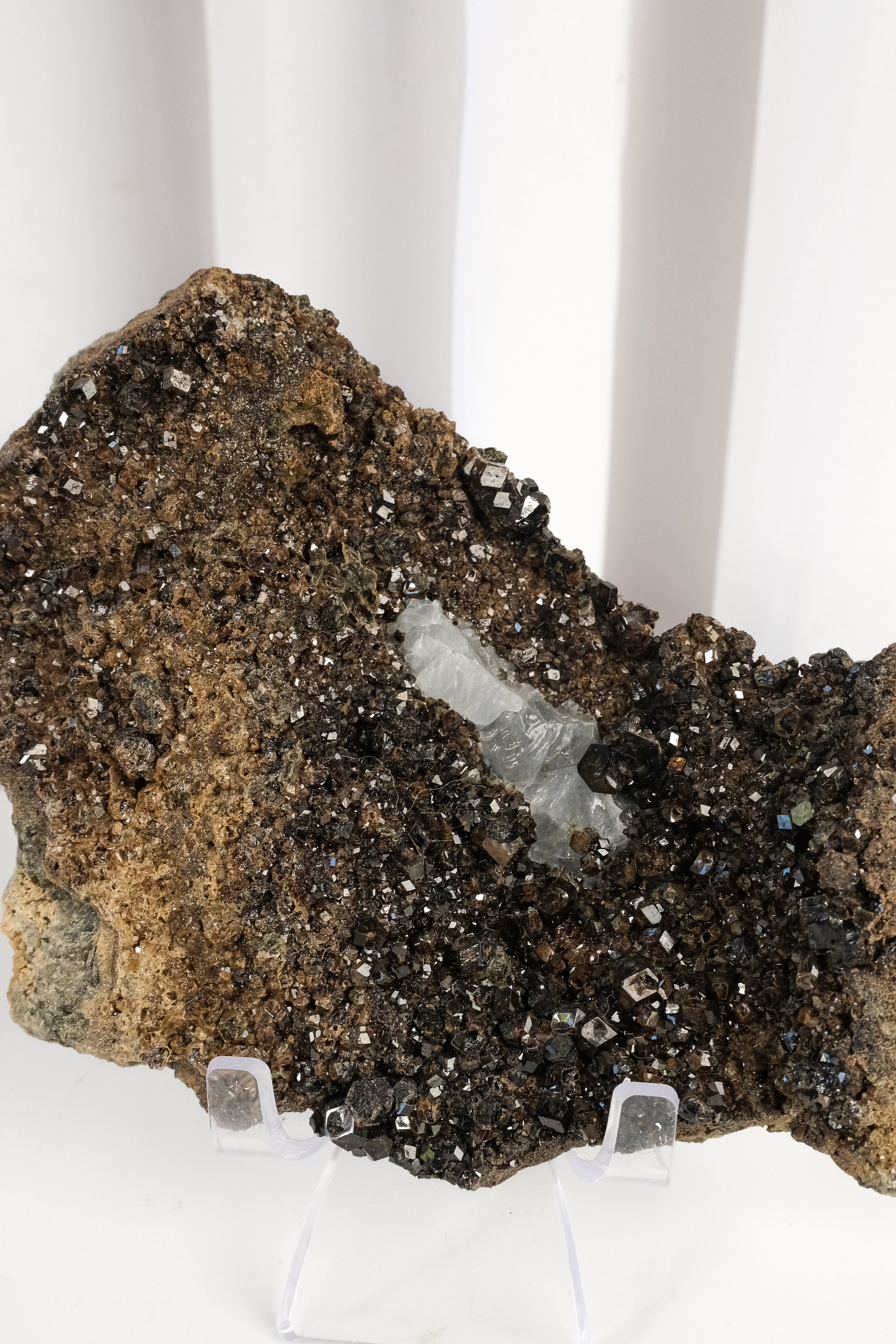 Melanite Garnet Cluster