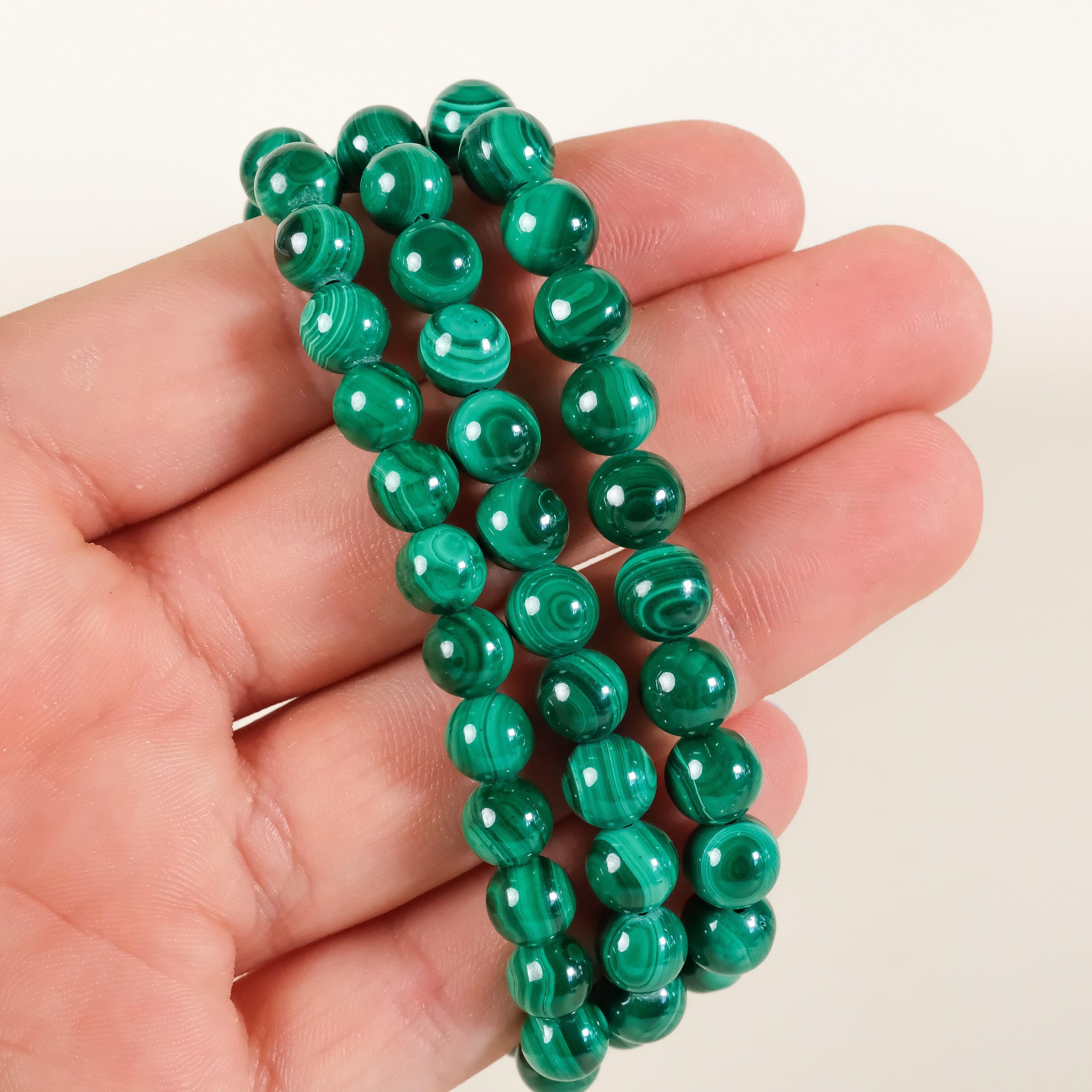 7mm Malachite Bracelet
