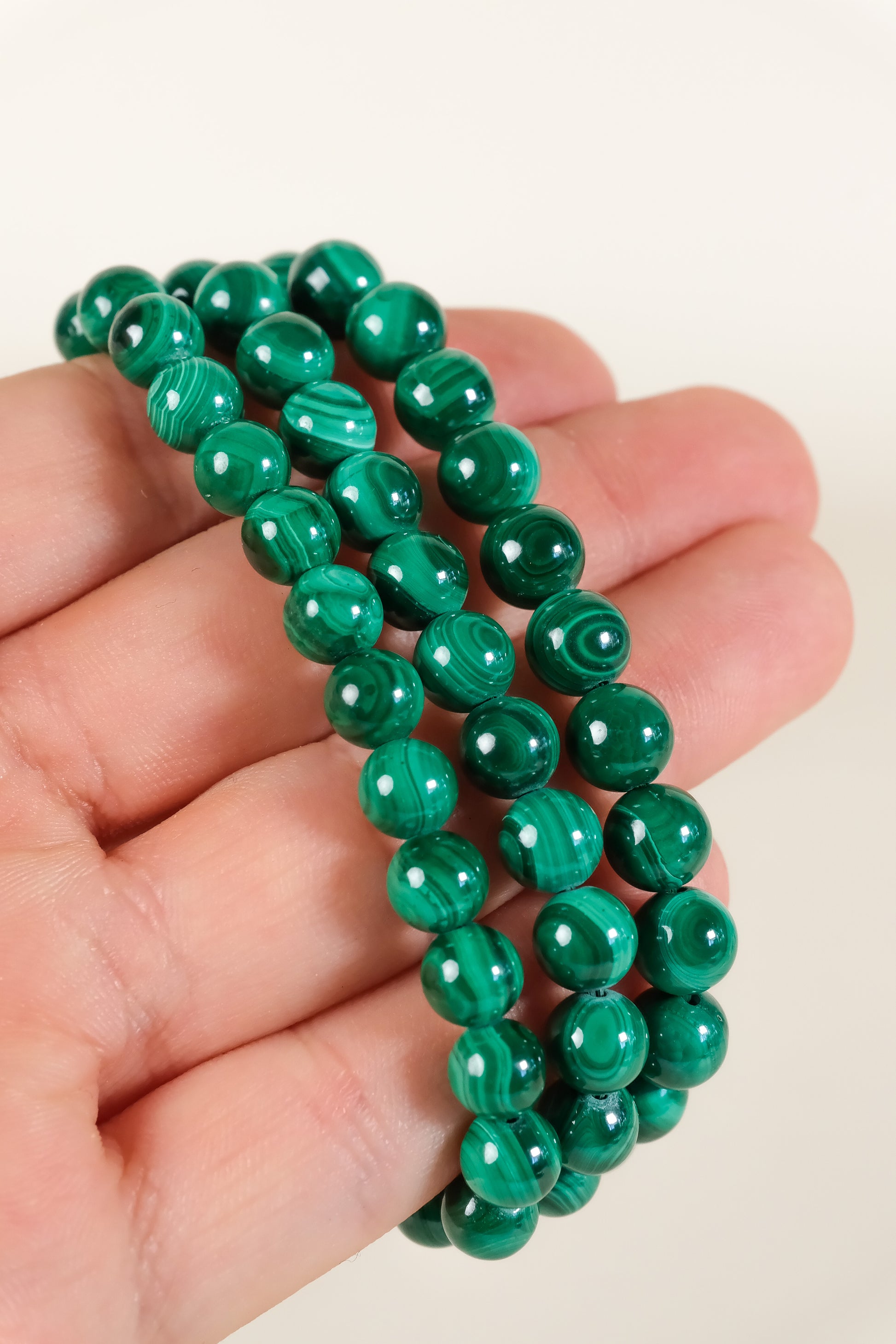 7mm Malachite Bracelet