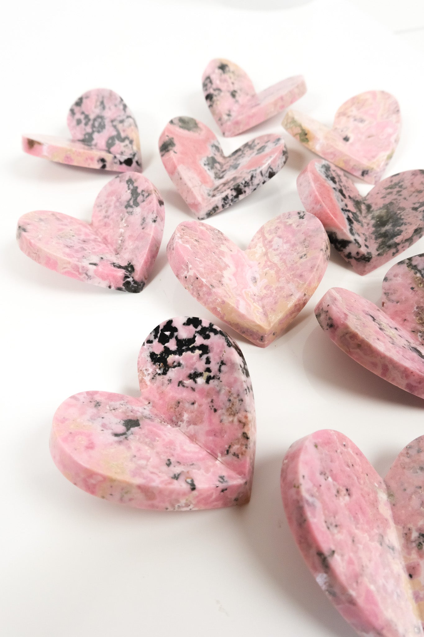 Rhodonite Medium 3D Heart