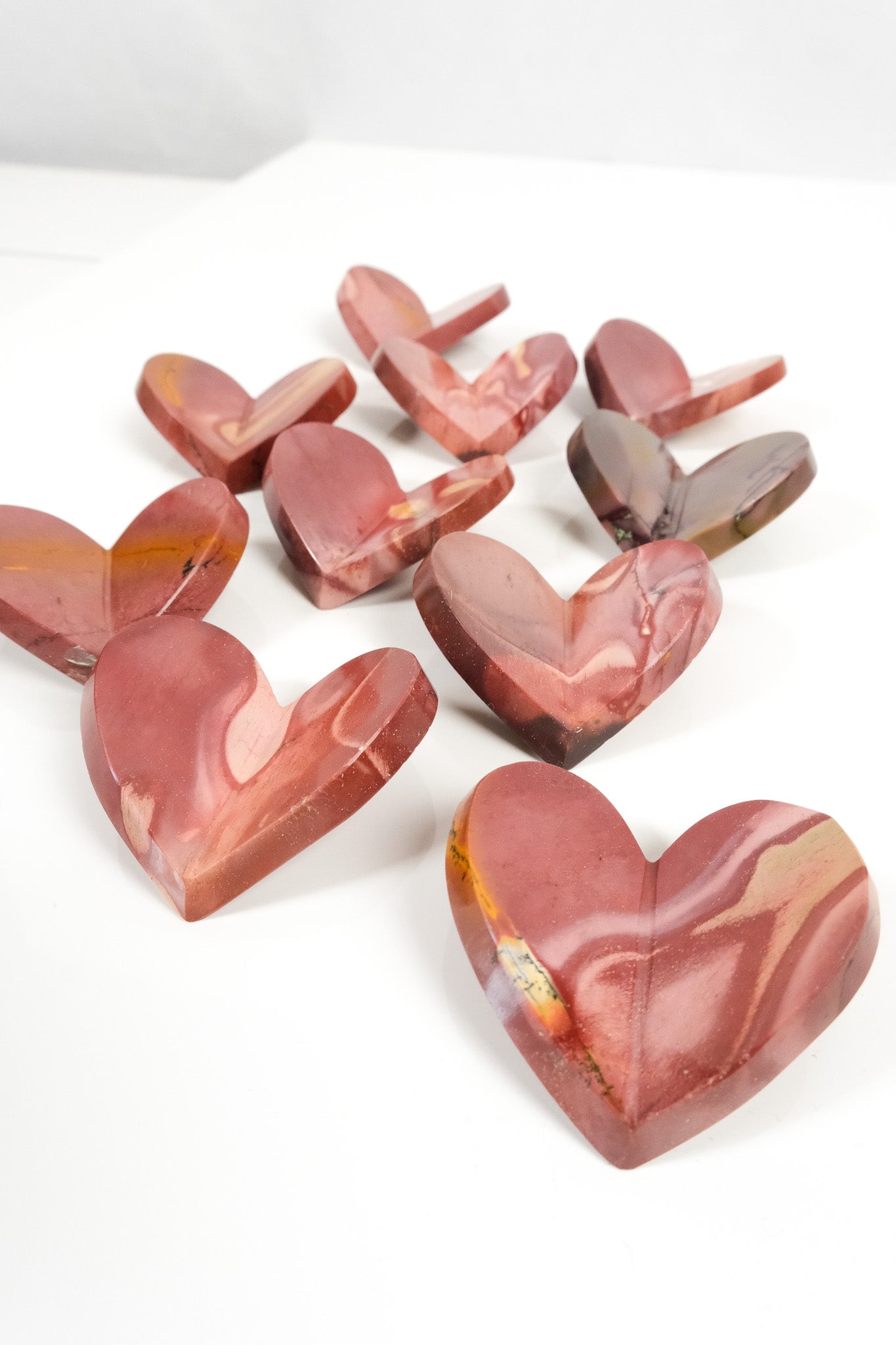 Mookaite Medium 3D Heart