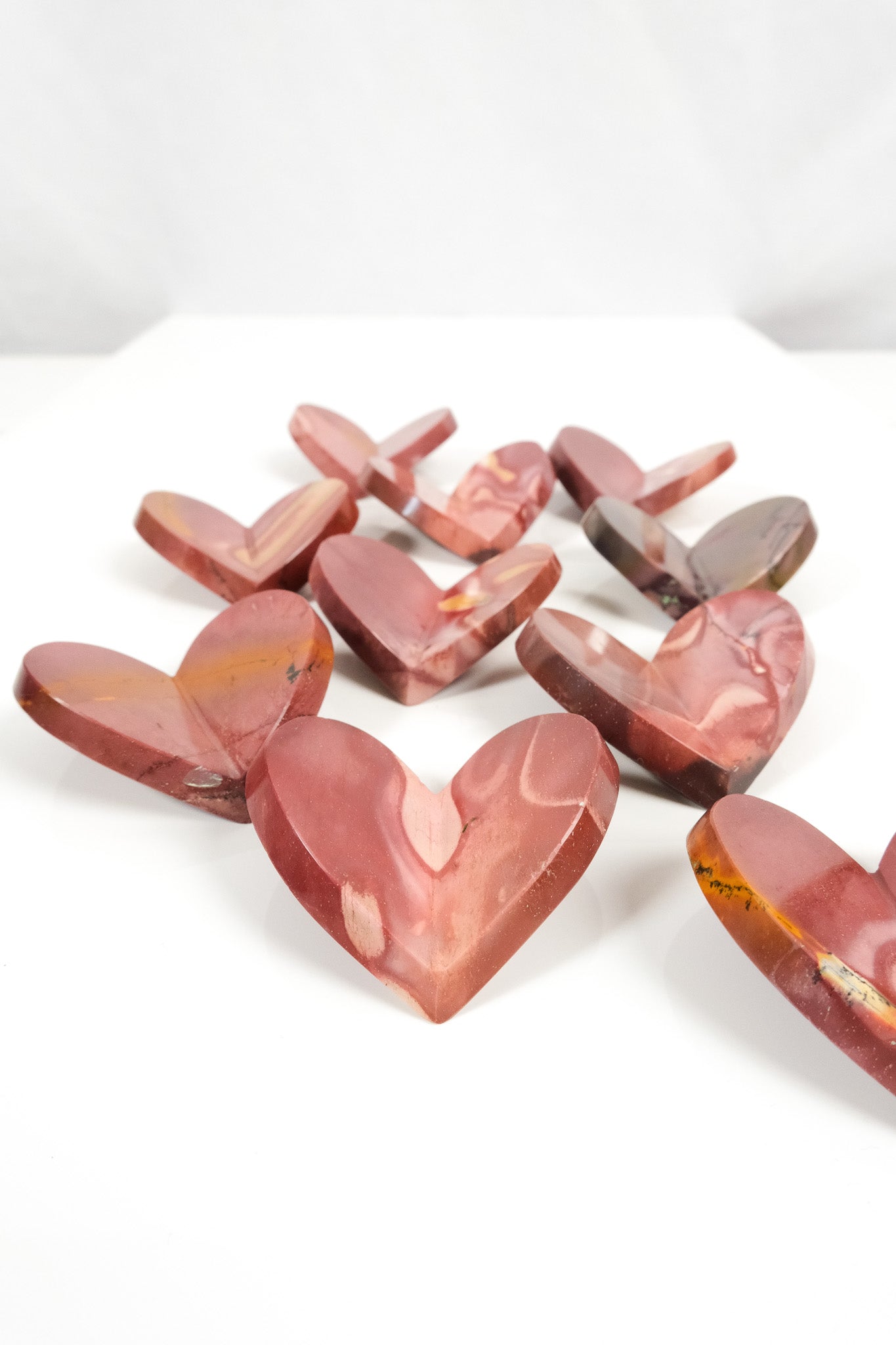 Mookaite Medium 3D Heart