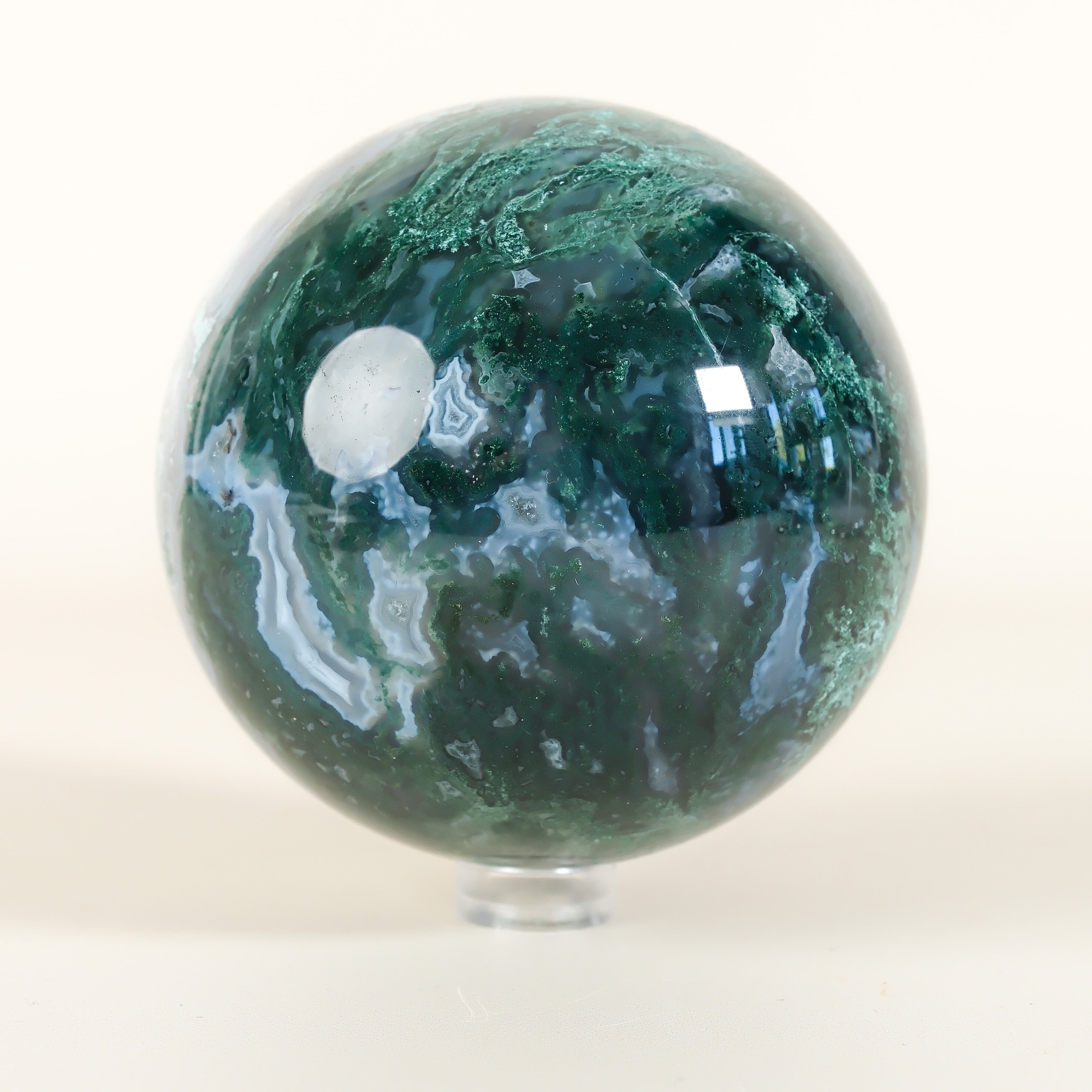 Moss Agate Sphere