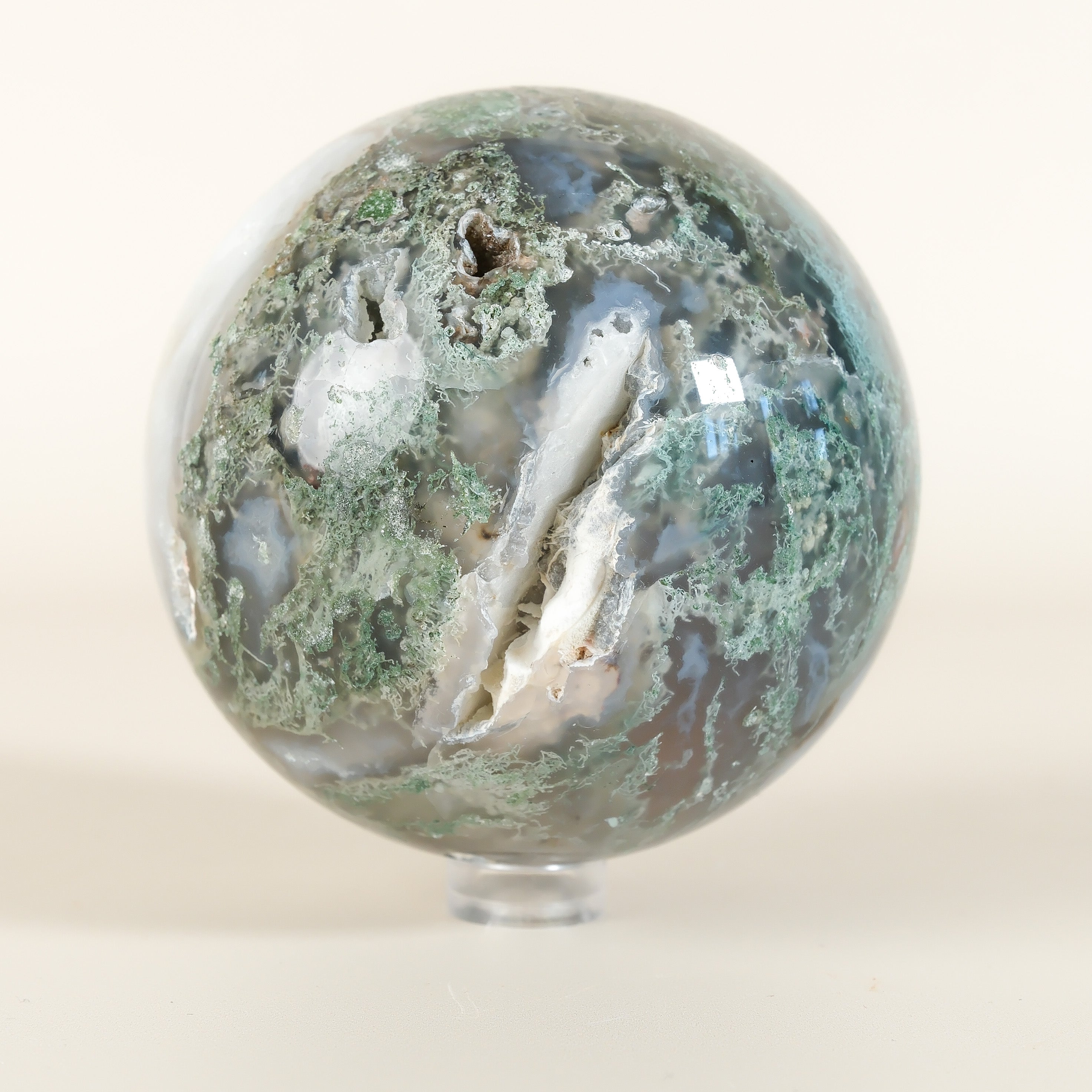 Moss Agate Sphere