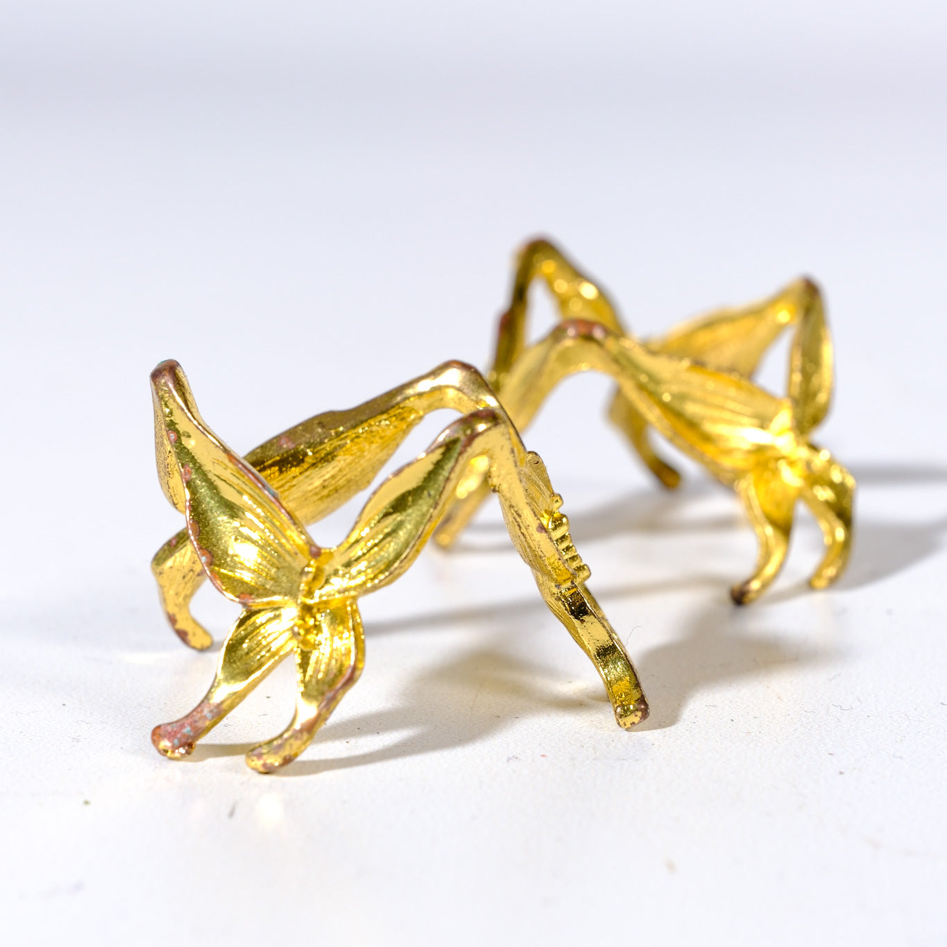 Small Gold Butterfly Sphere Stand