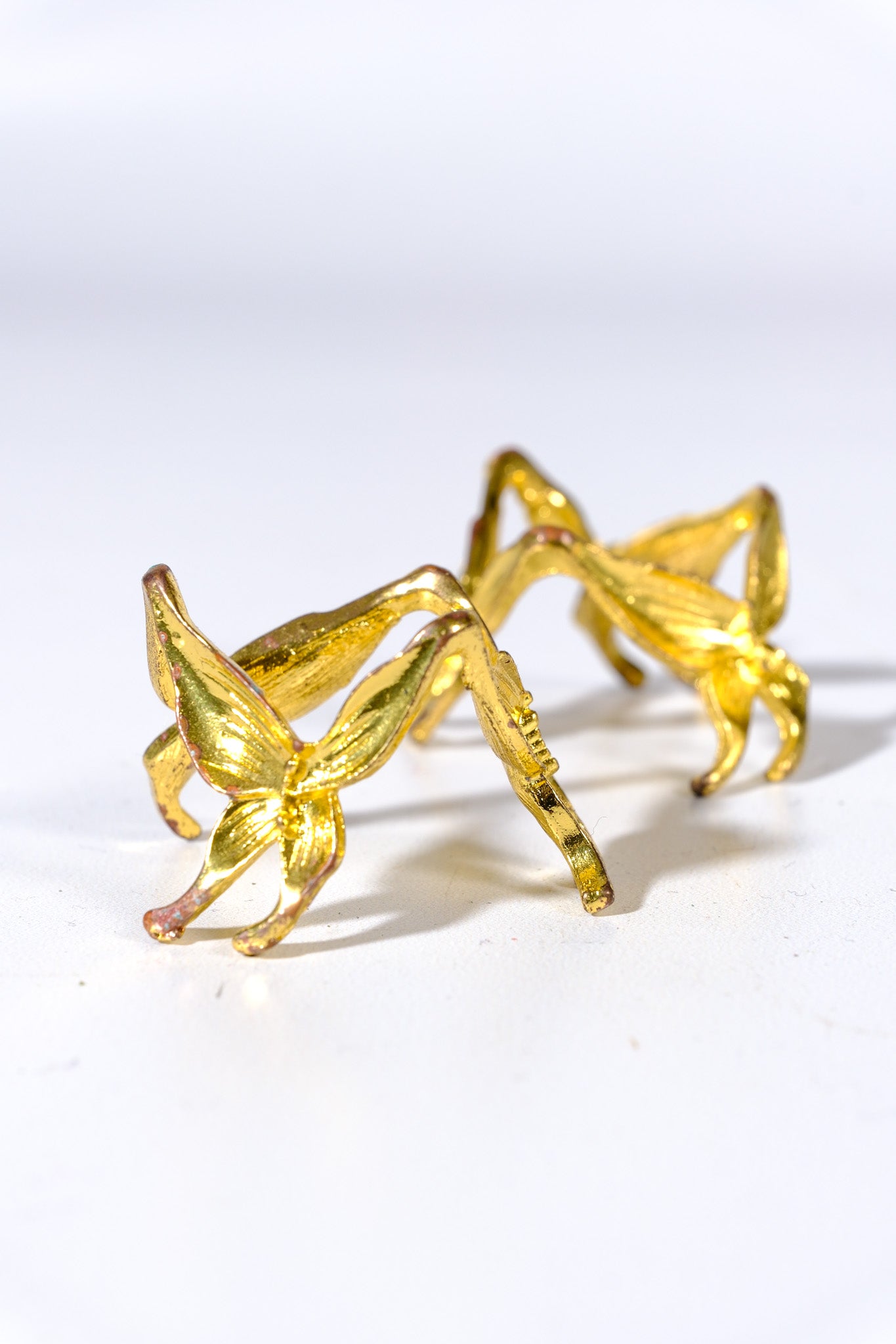Small Gold Butterfly Sphere Stand