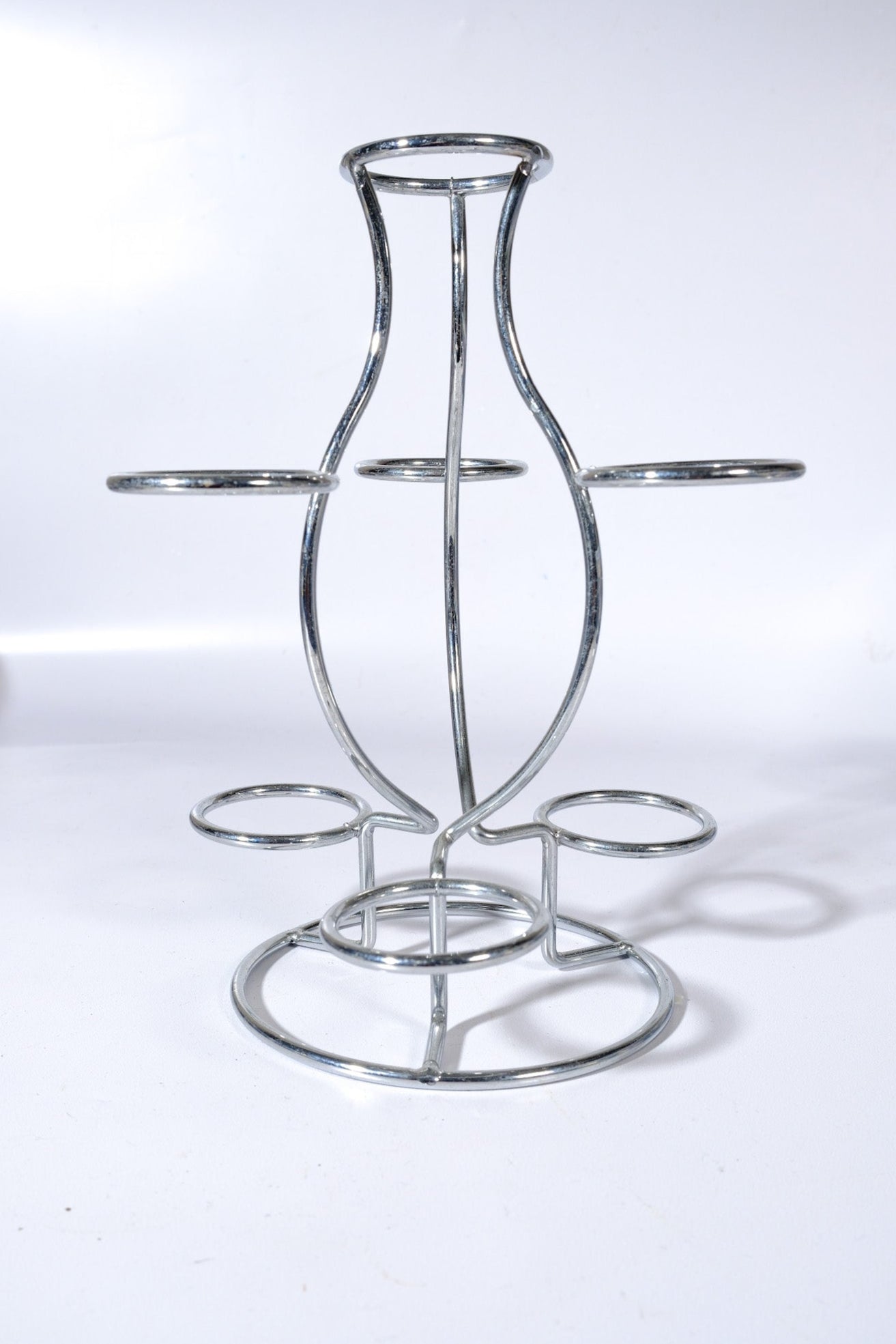 Tiered Silver Sphere Stand