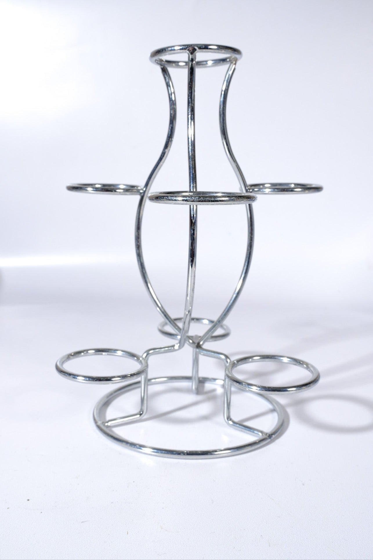 Tiered Silver Sphere Stand