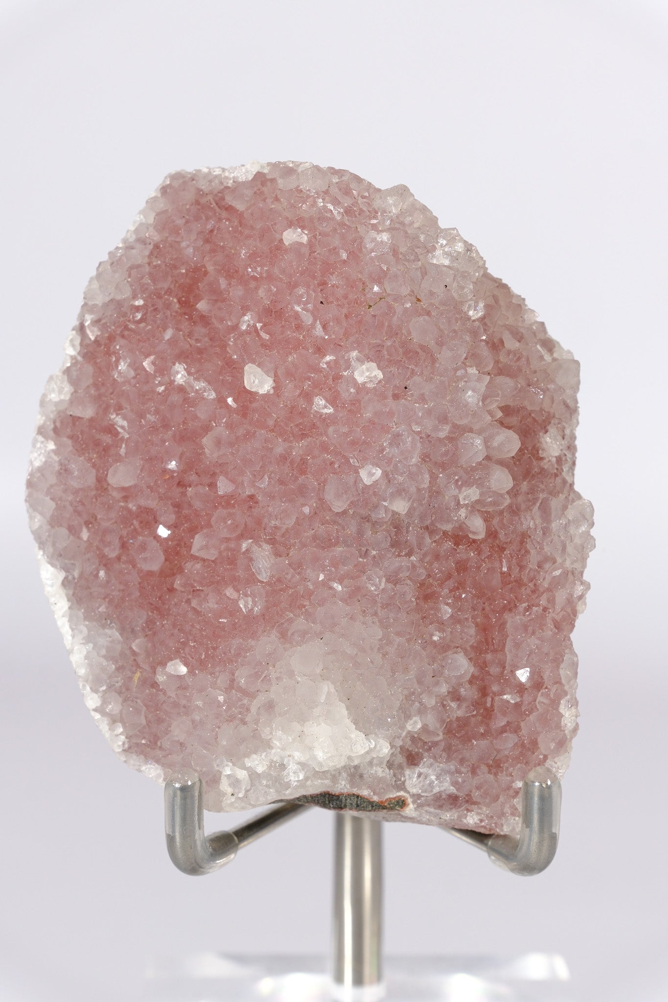Pink Chalcedony / Quartz Cluster
