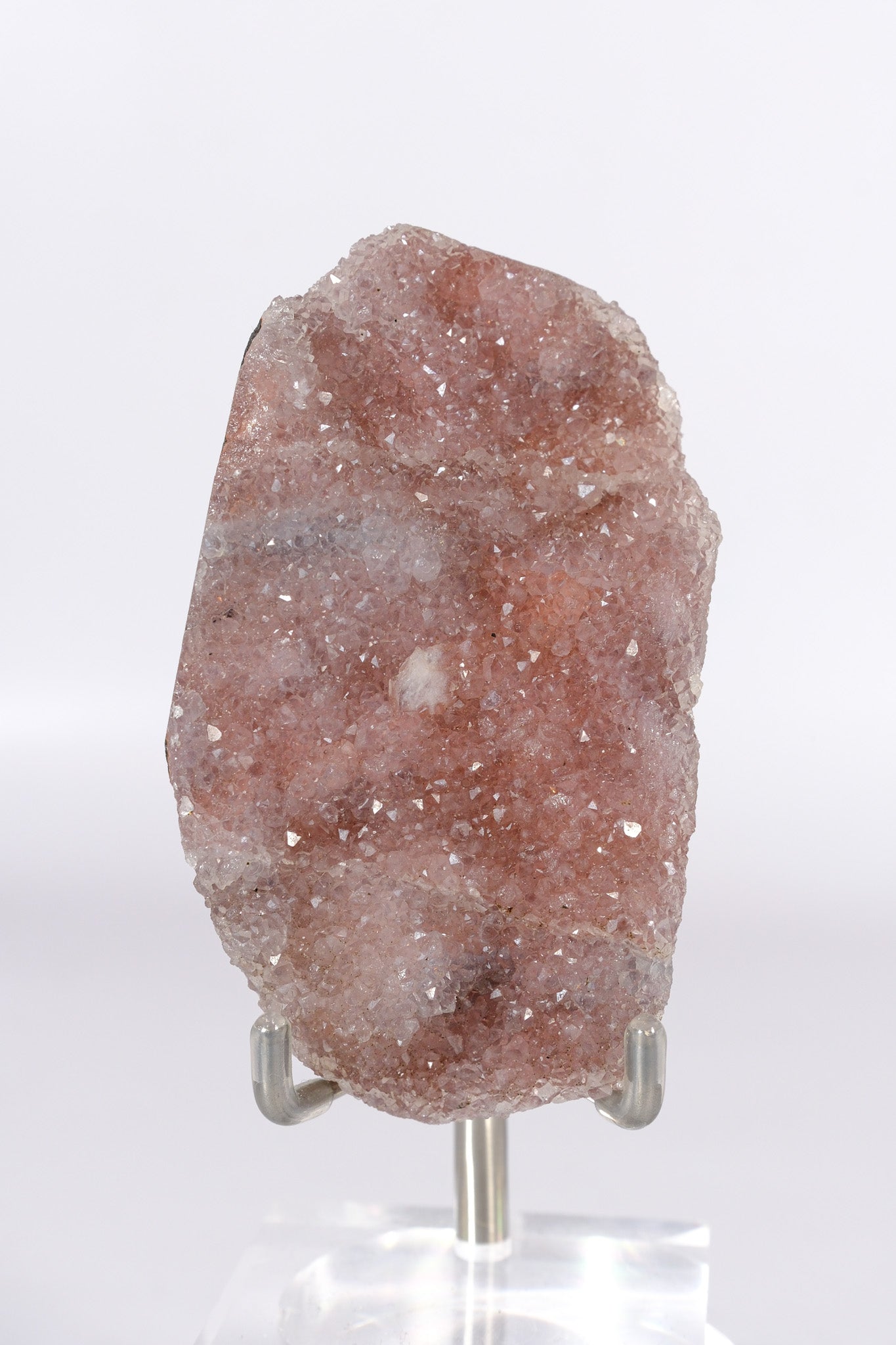 Pink Chalcedony / Quartz Cluster