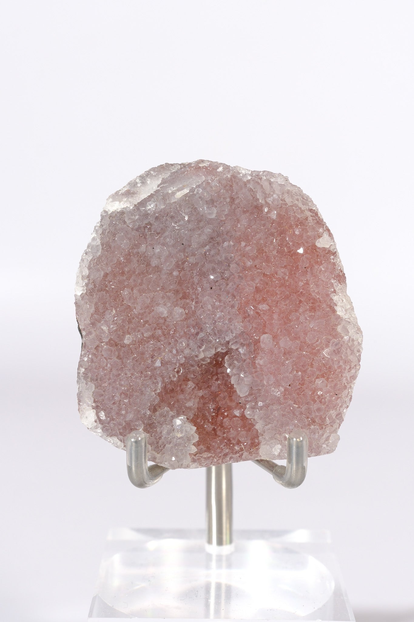 Pink Chalcedony / Quartz Cluster