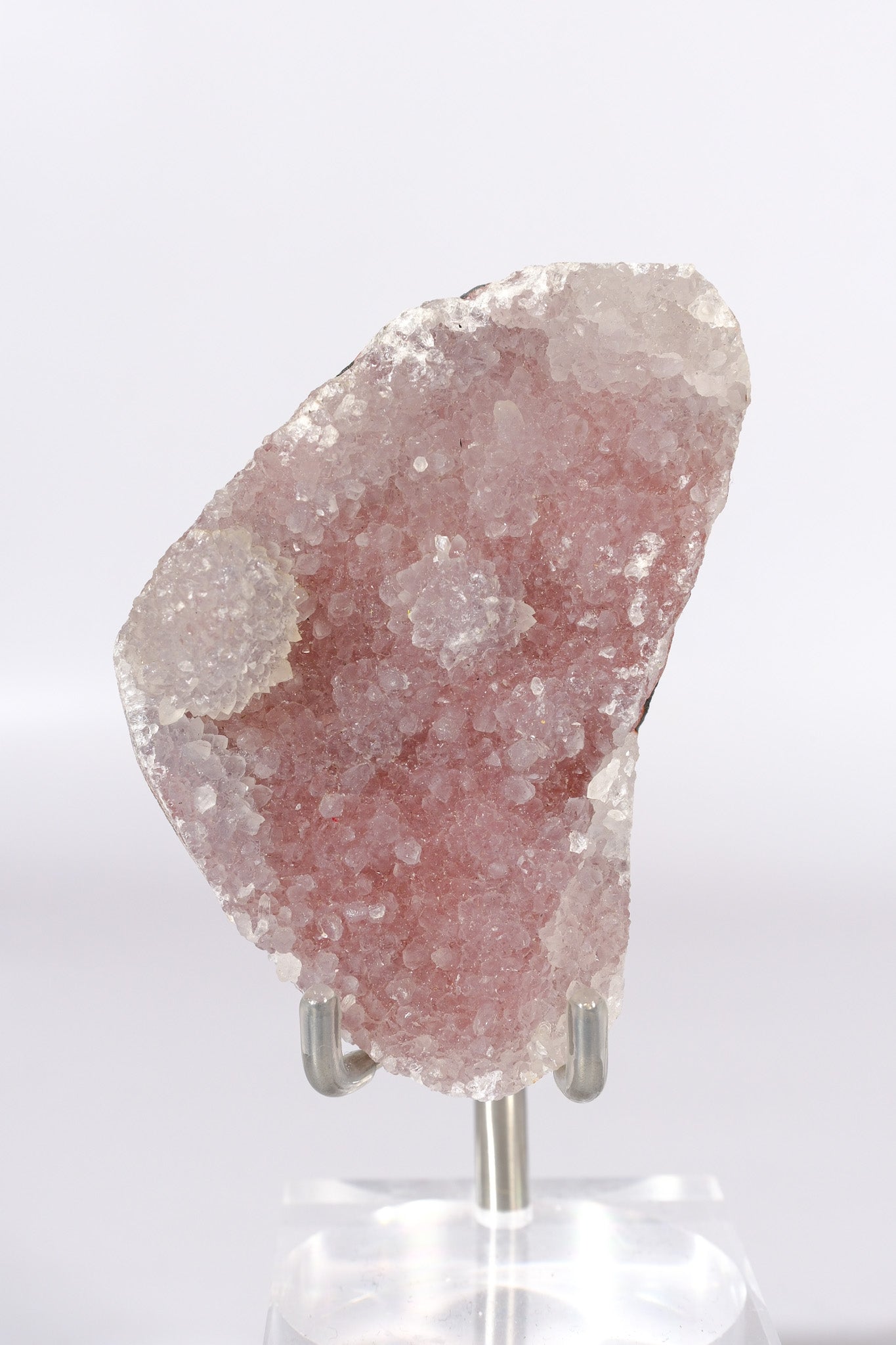 Pink Chalcedony / Quartz Cluster
