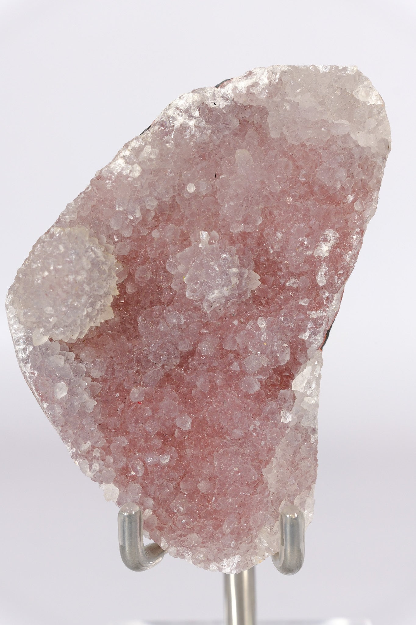 Pink Chalcedony / Quartz Cluster