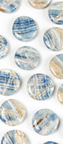 Blue Scheelite Flat Stone
