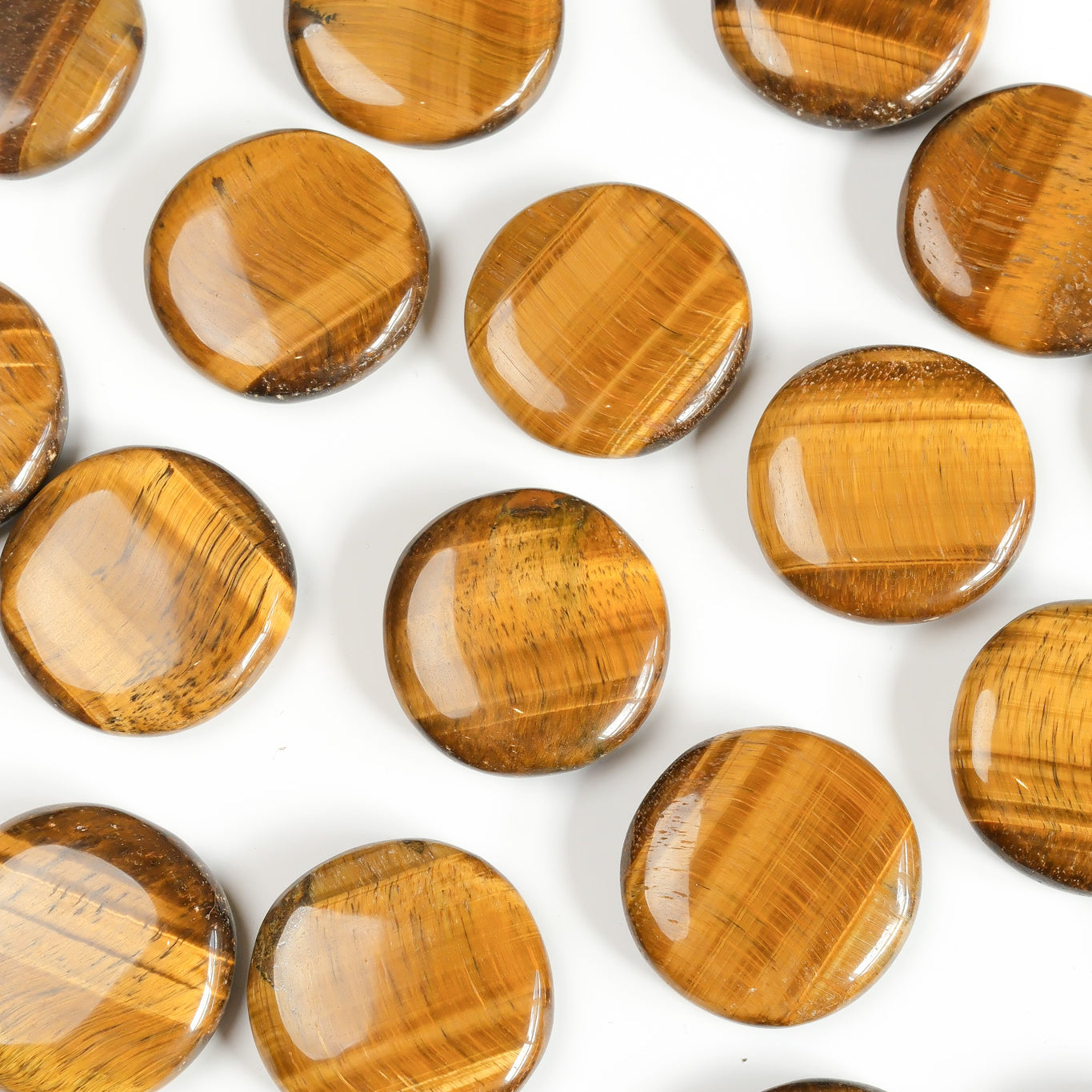 Tigers Eye Flat Stone