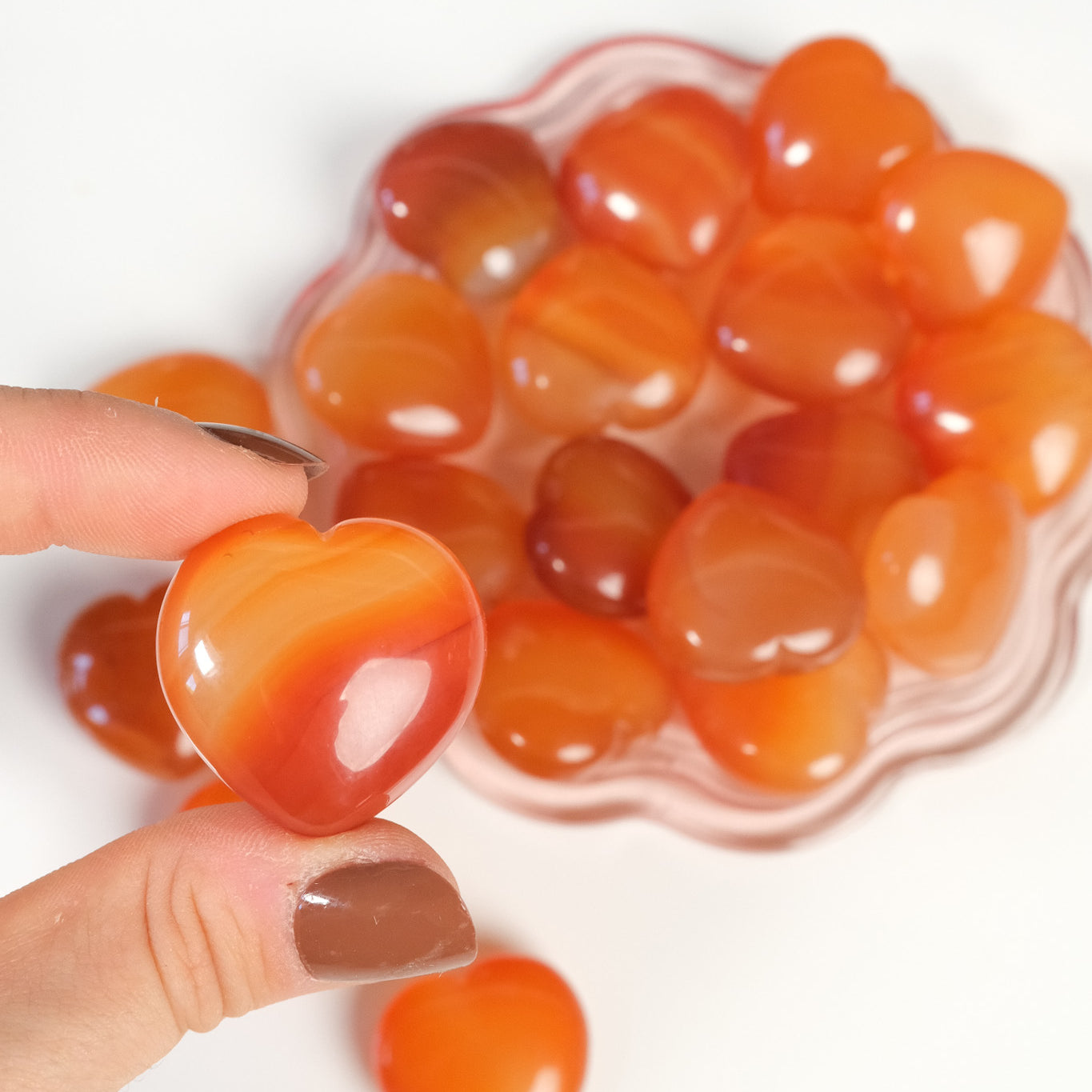 Carnelian Agate Small Heart