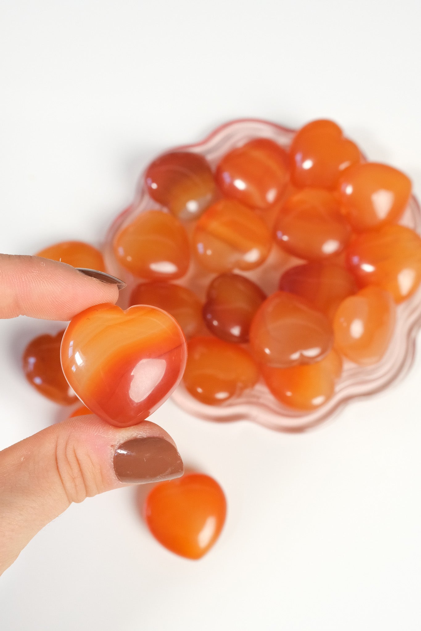 Carnelian Agate Small Heart