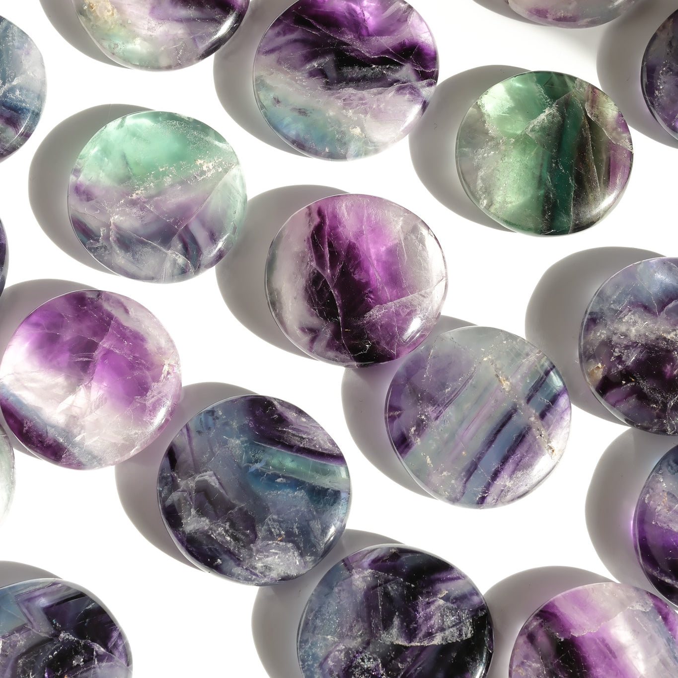 Fluorite Flat Stone