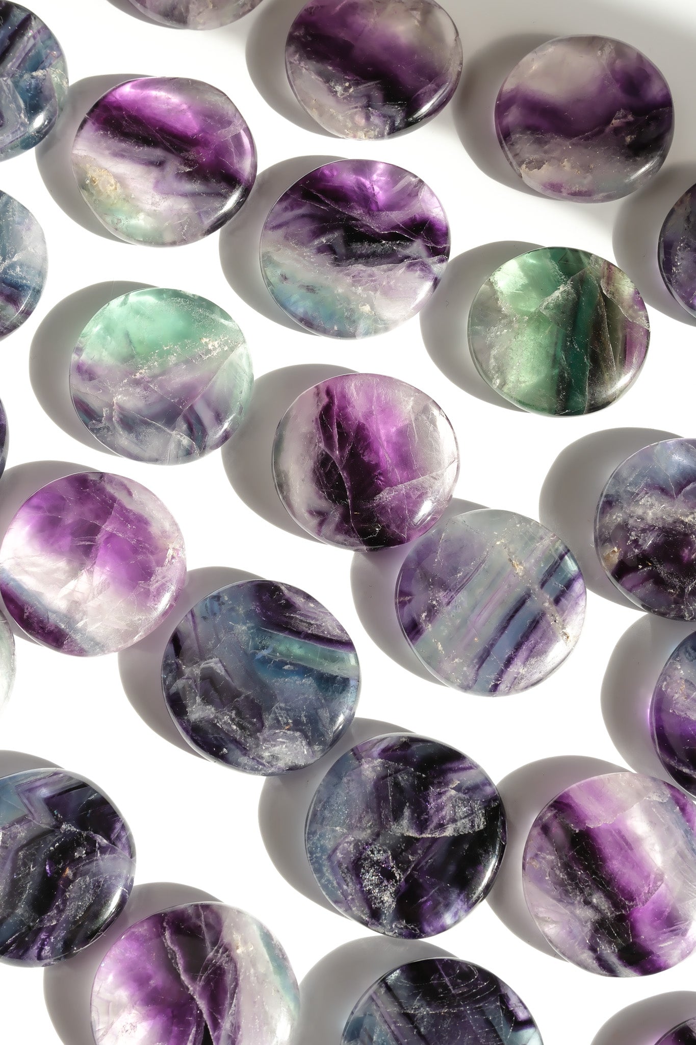 Fluorite Flat Stone
