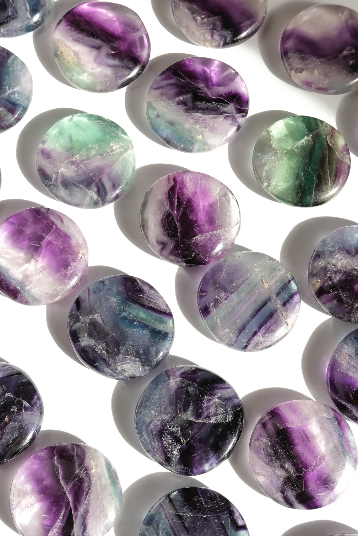 Fluorite Flat Stone