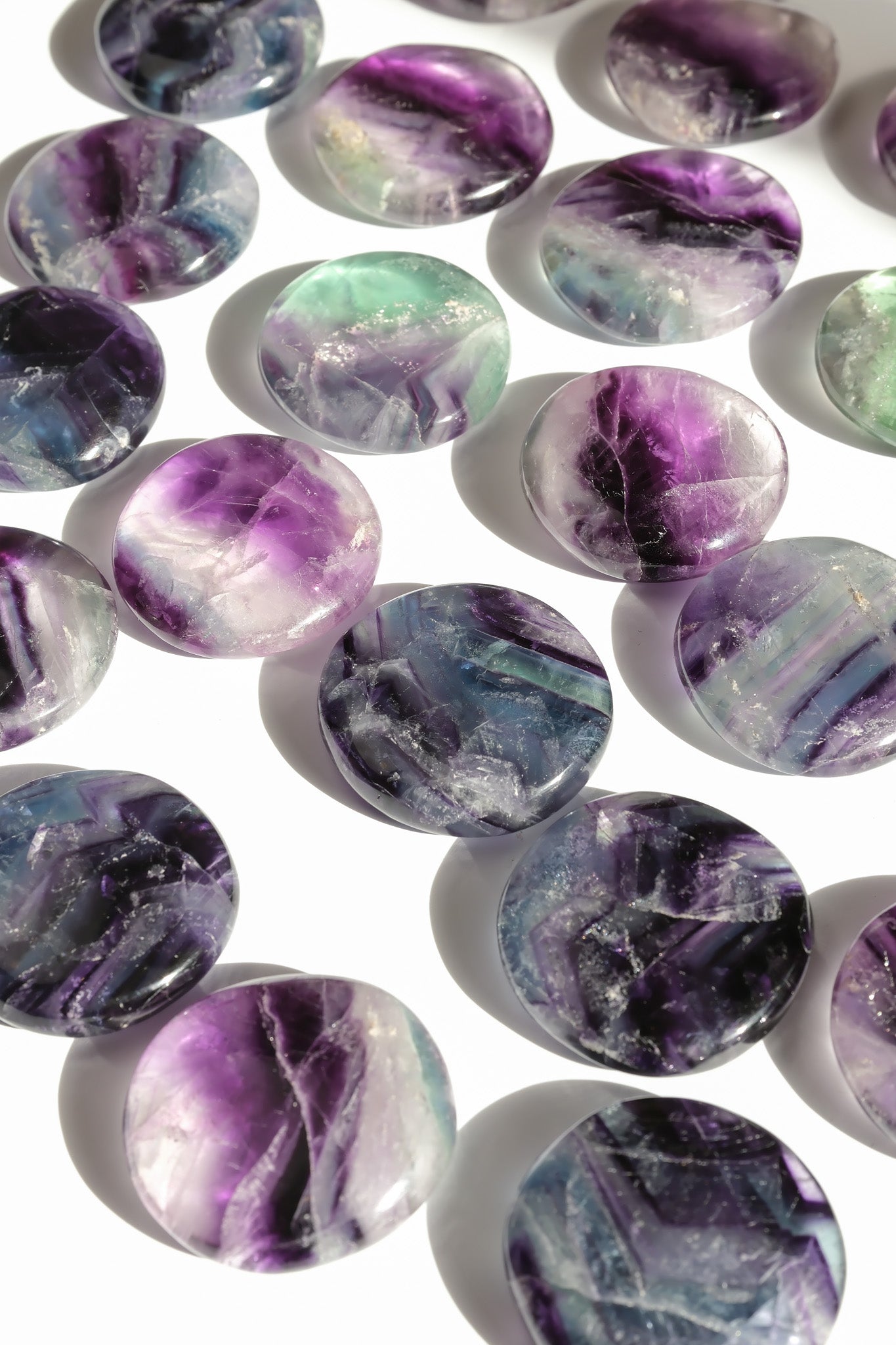 Fluorite Flat Stone