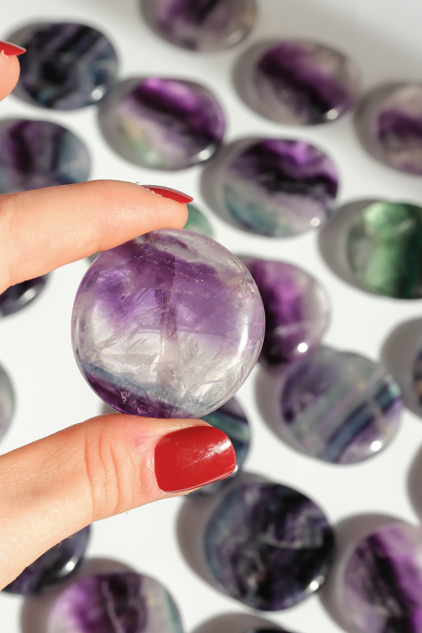 Fluorite Flat Stone