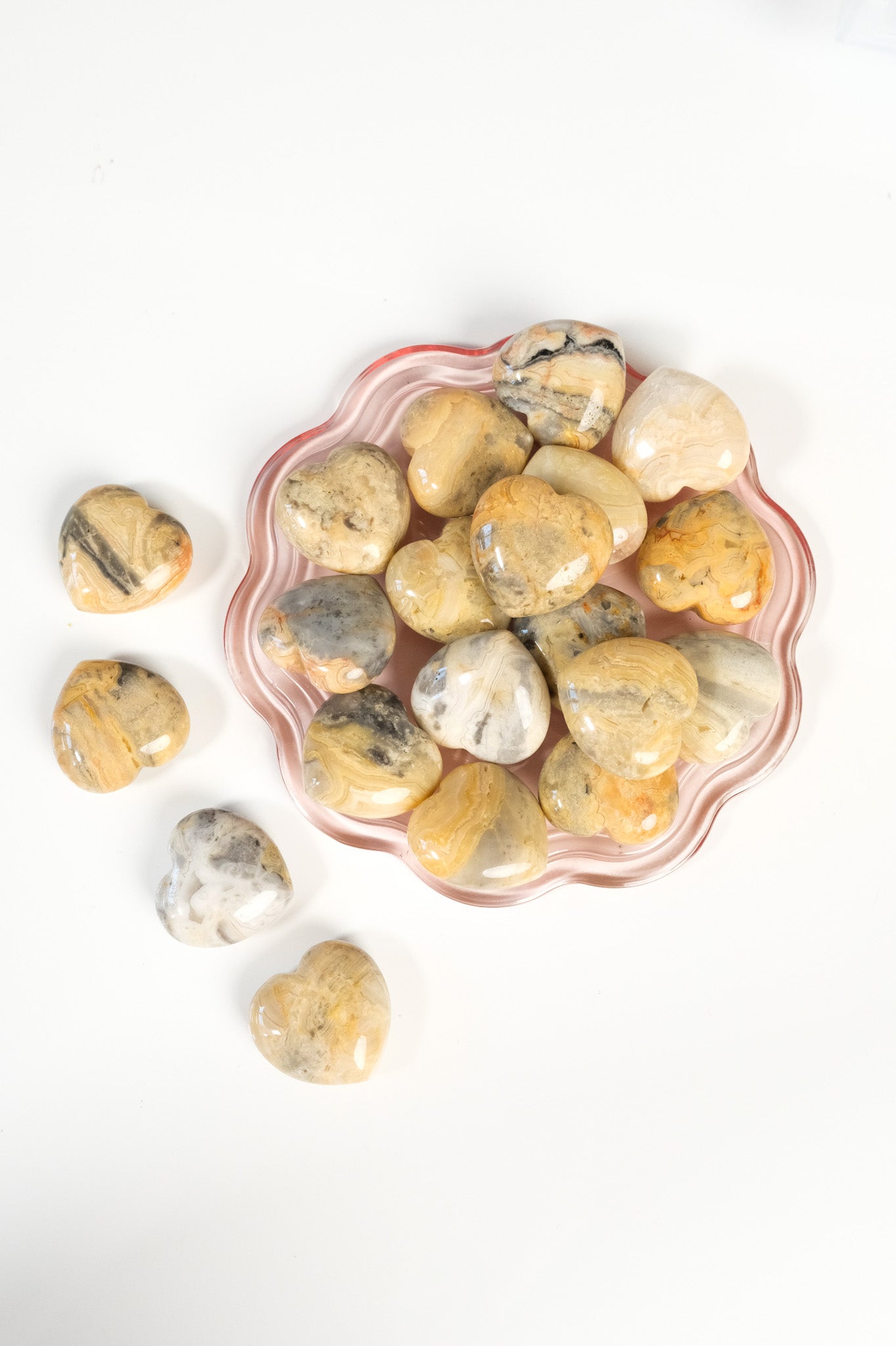 Crazy Lace Agate Small Heart