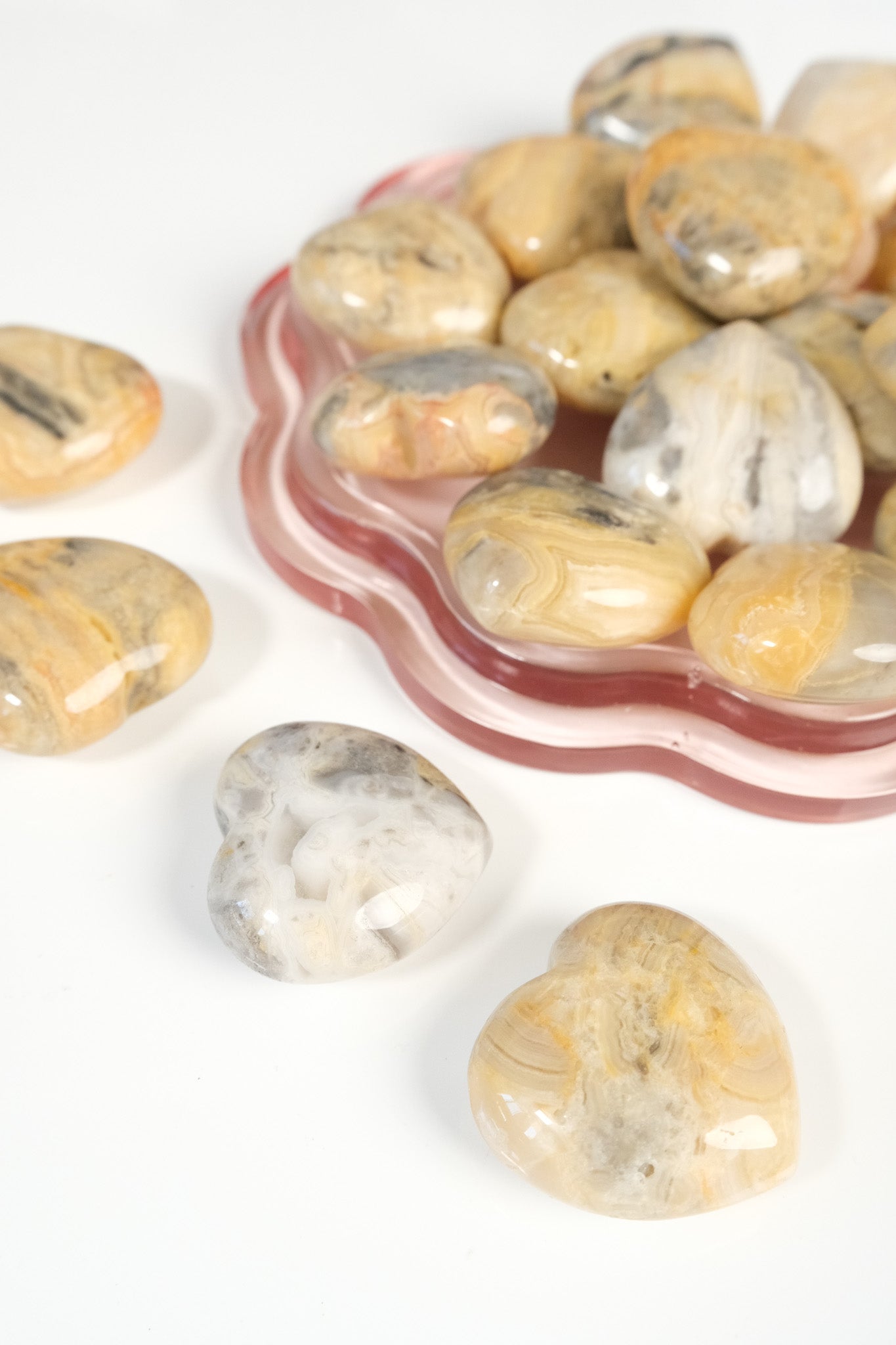 Crazy Lace Agate Small Heart