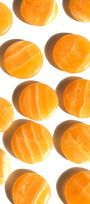 Orange Calcite Flat Stone