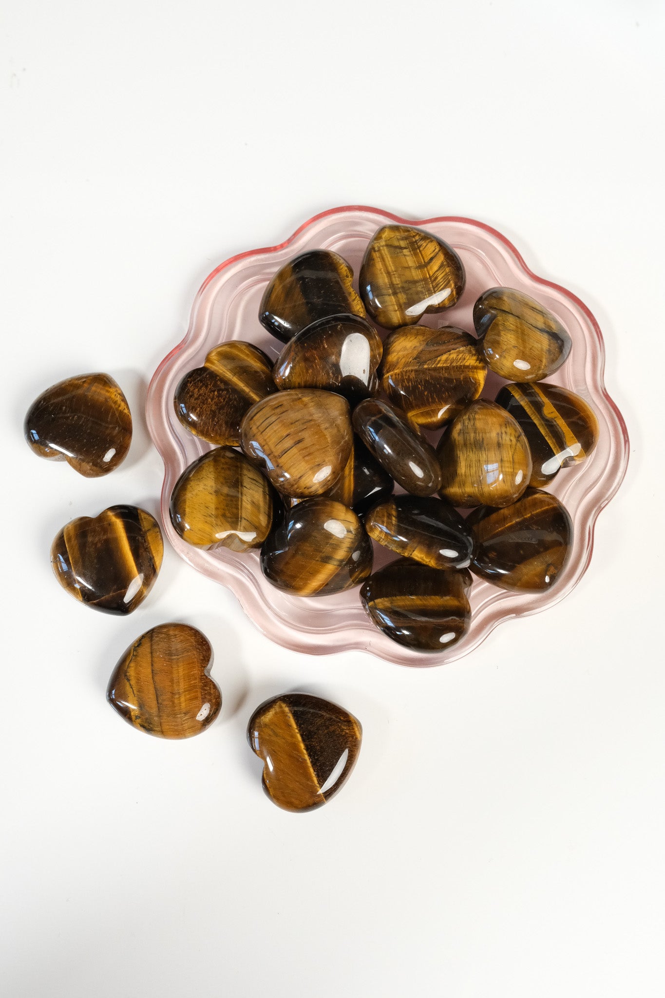 Tigers Eye Small Heart