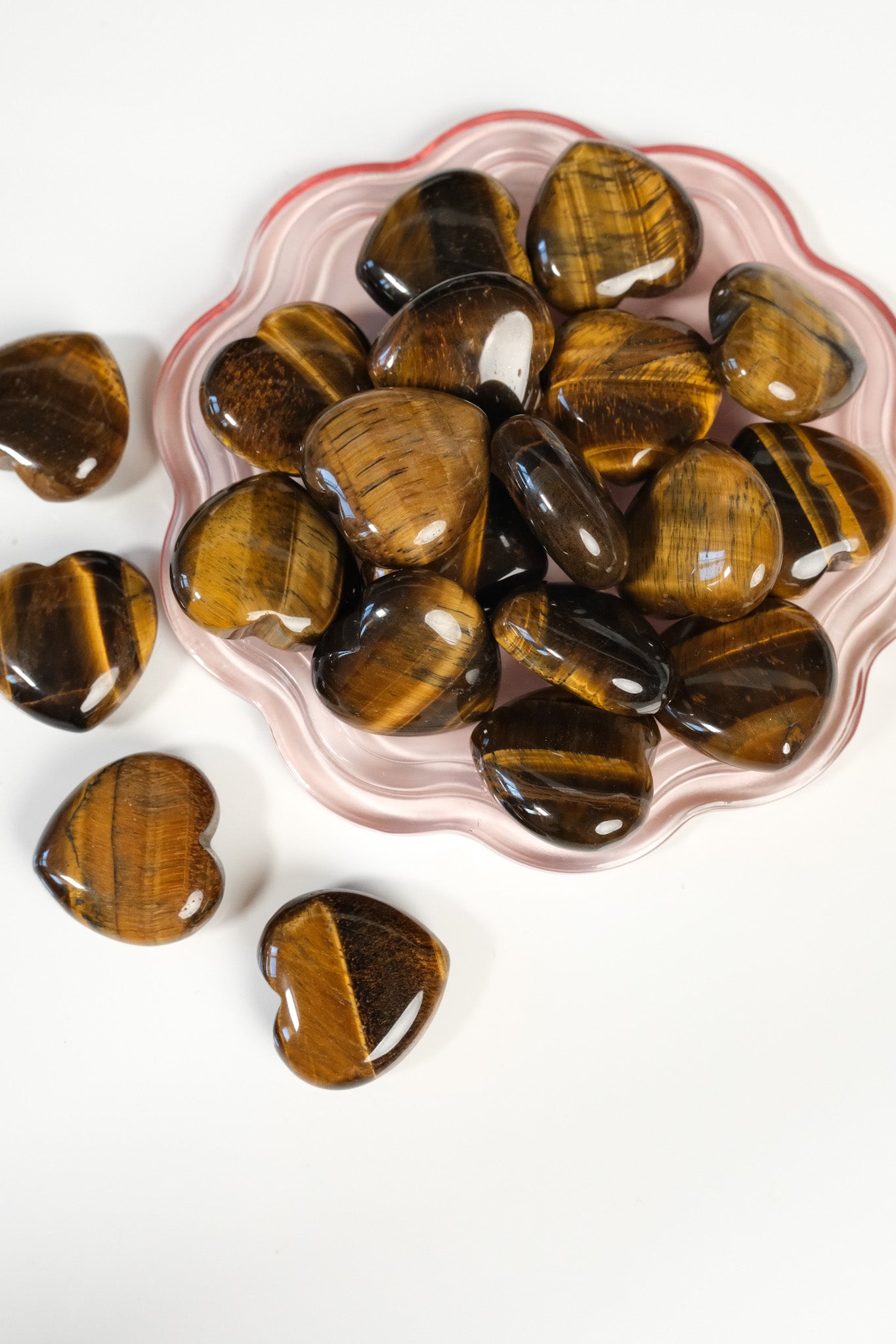 Tigers Eye Small Heart