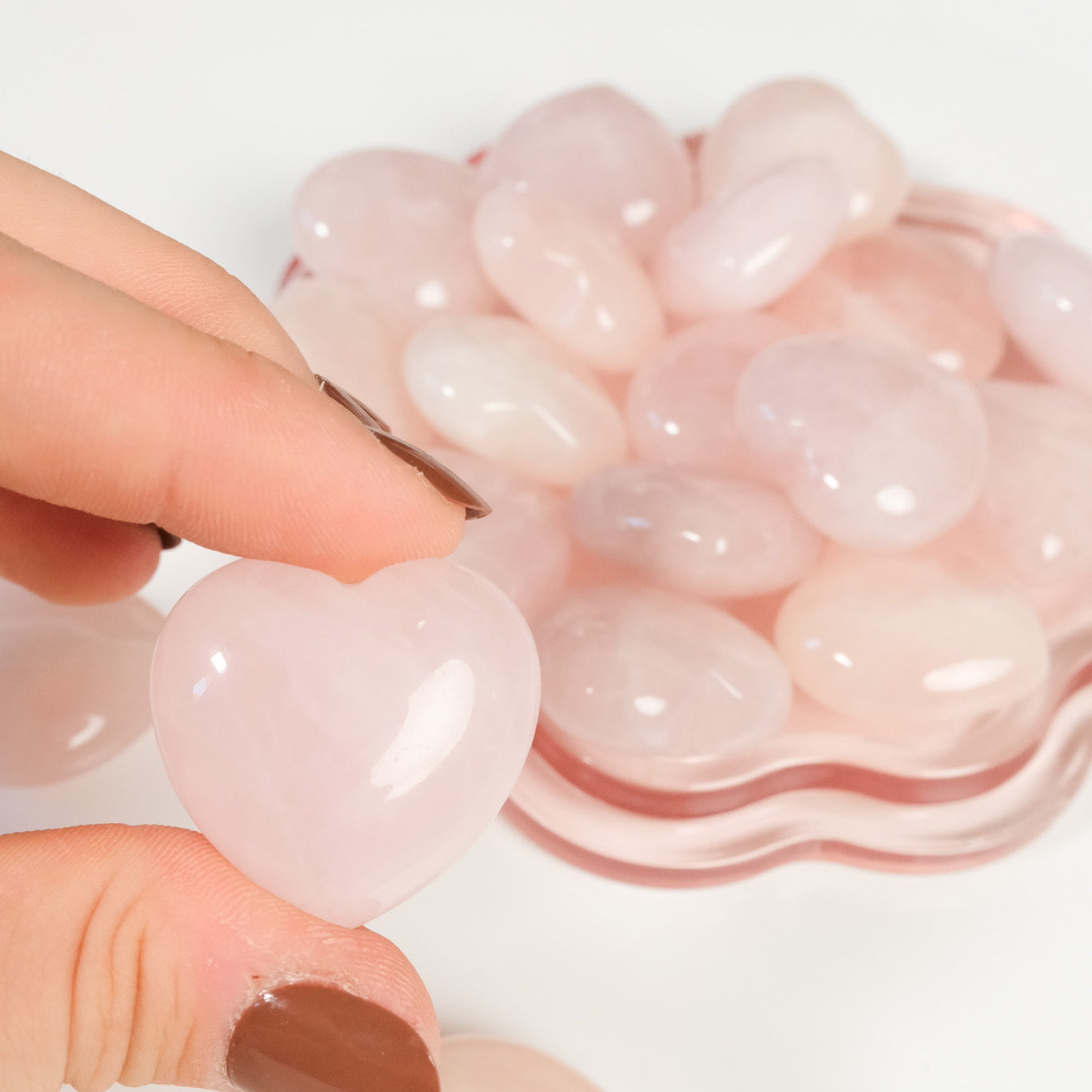 Rose Quartz Small Heart