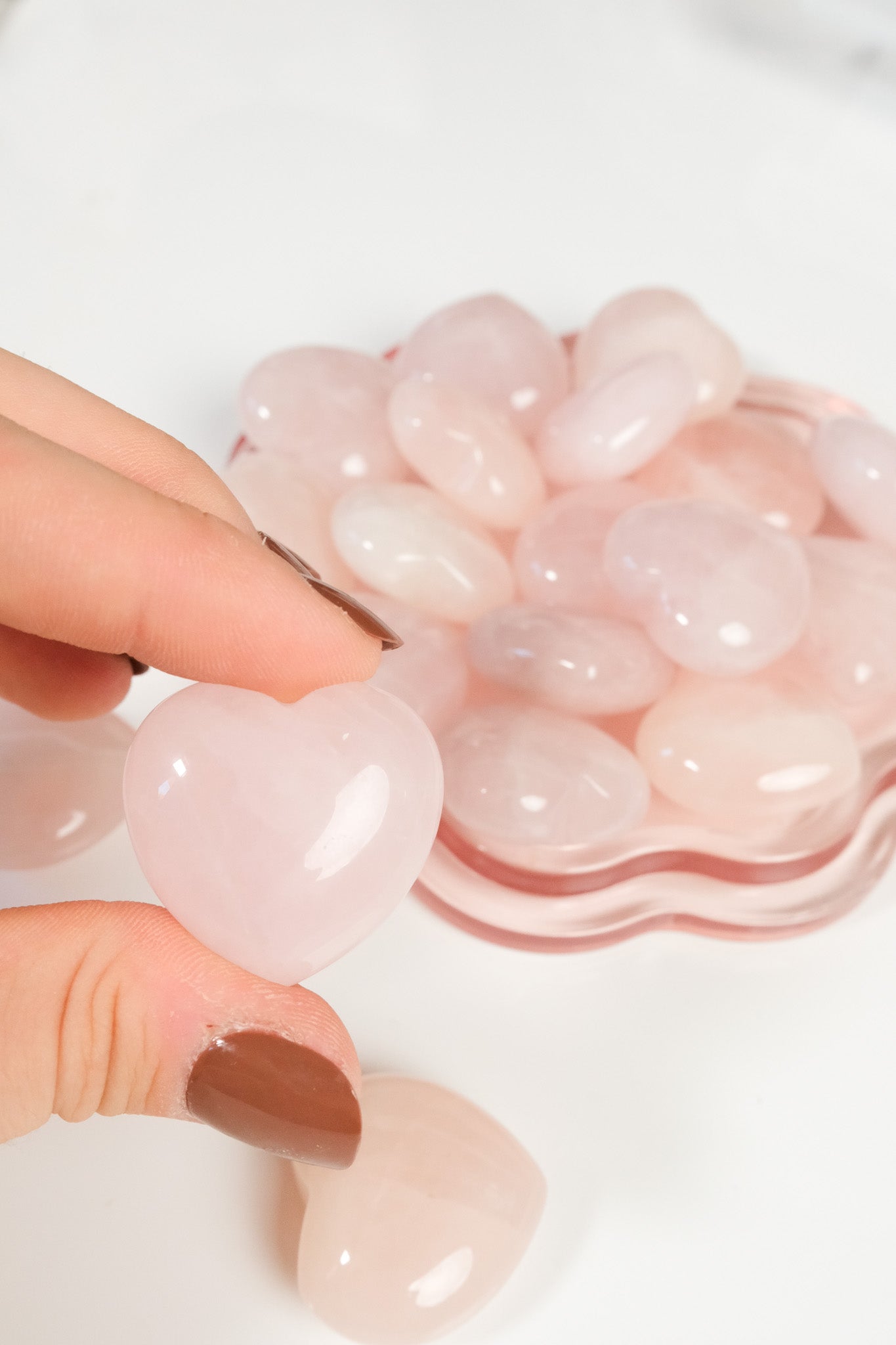 Rose Quartz Small Heart