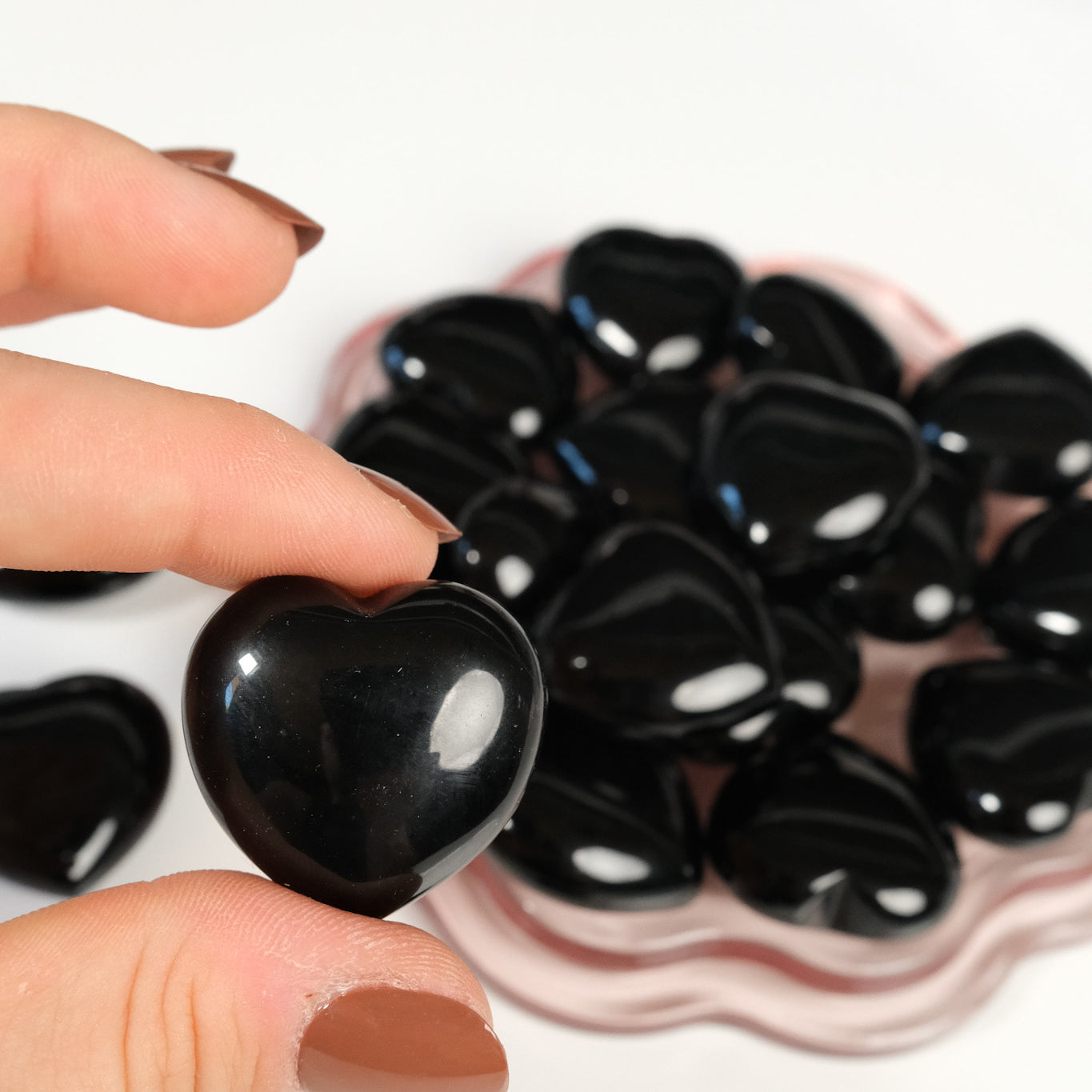 Obsidian Small Heart