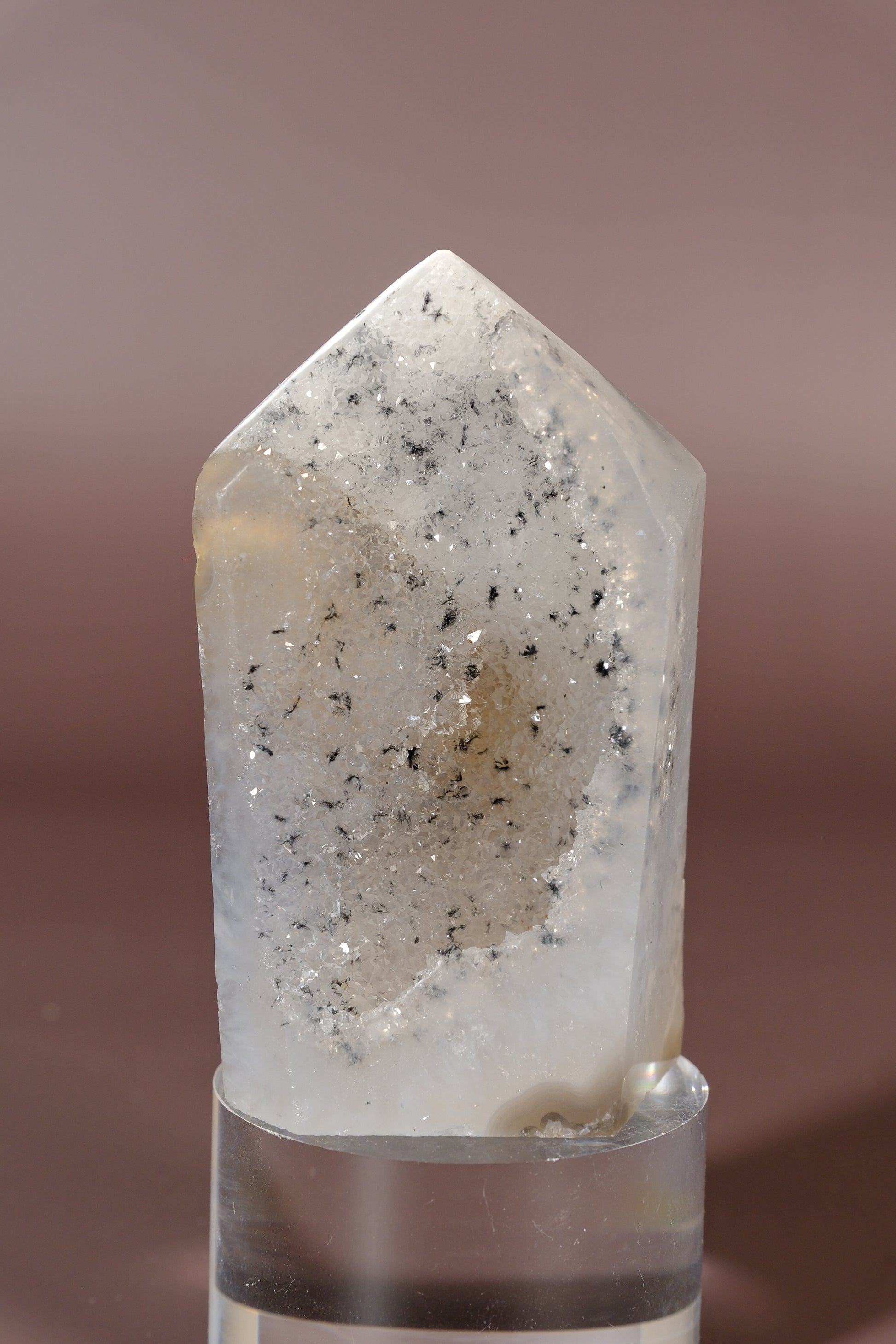 Druzy Agate Tower