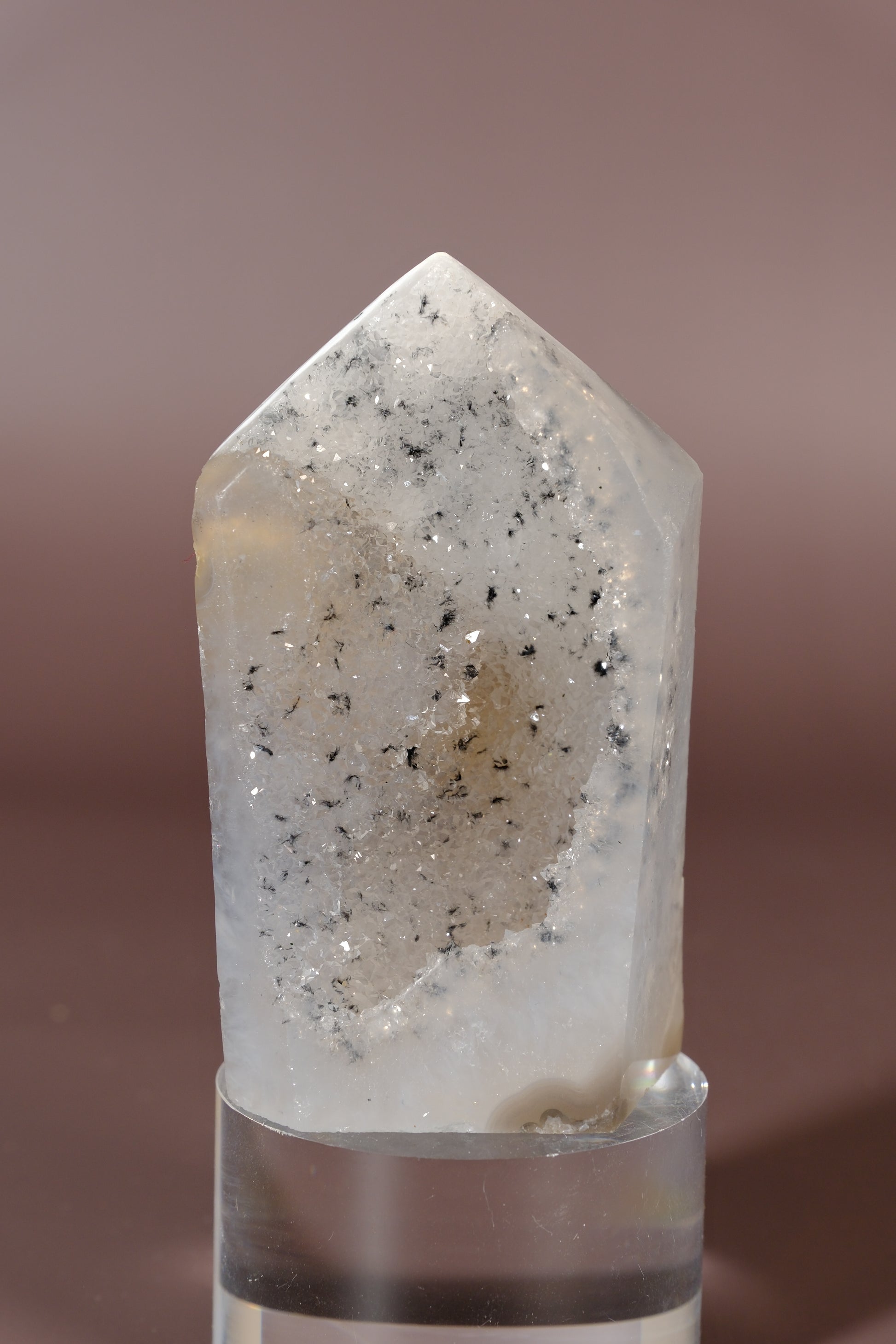 Druzy Agate Tower