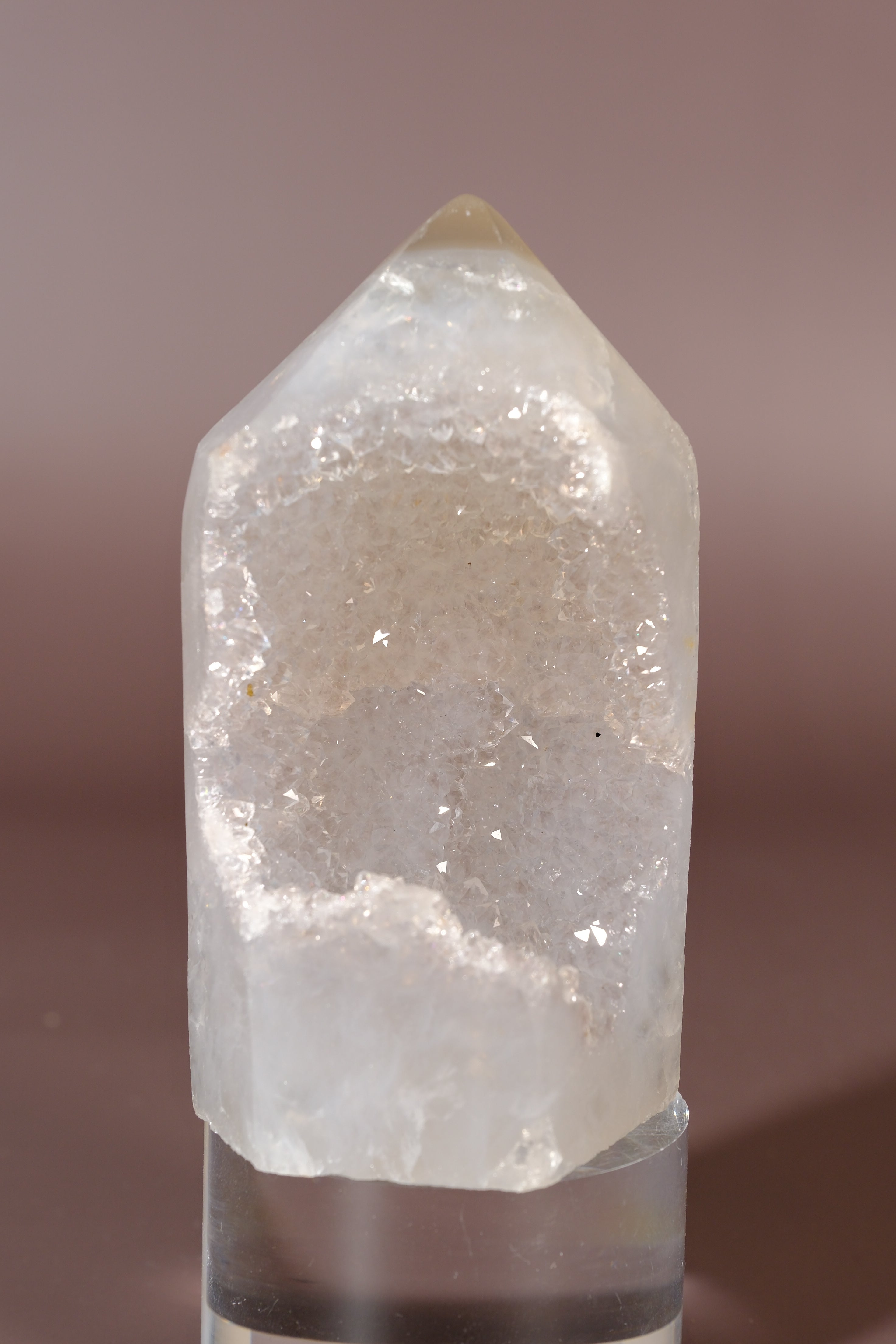 Druzy Agate Tower