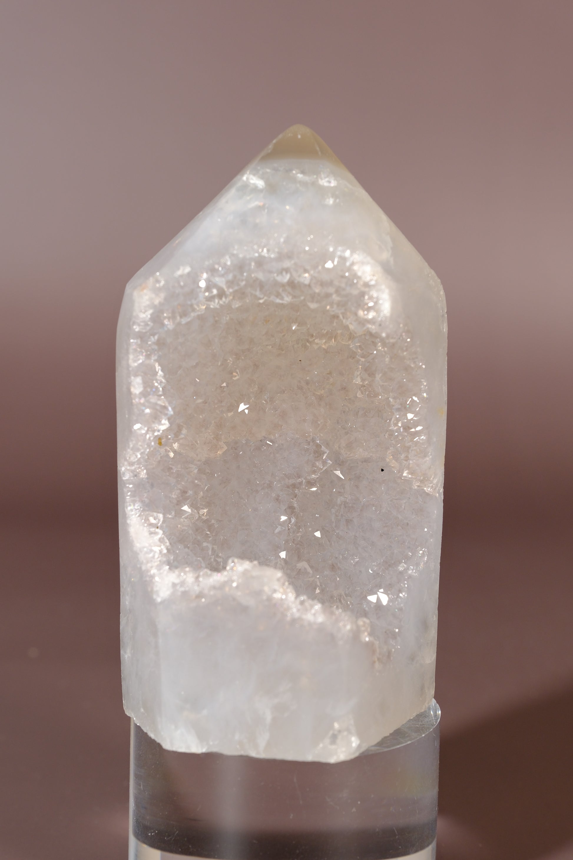 Druzy Agate Tower
