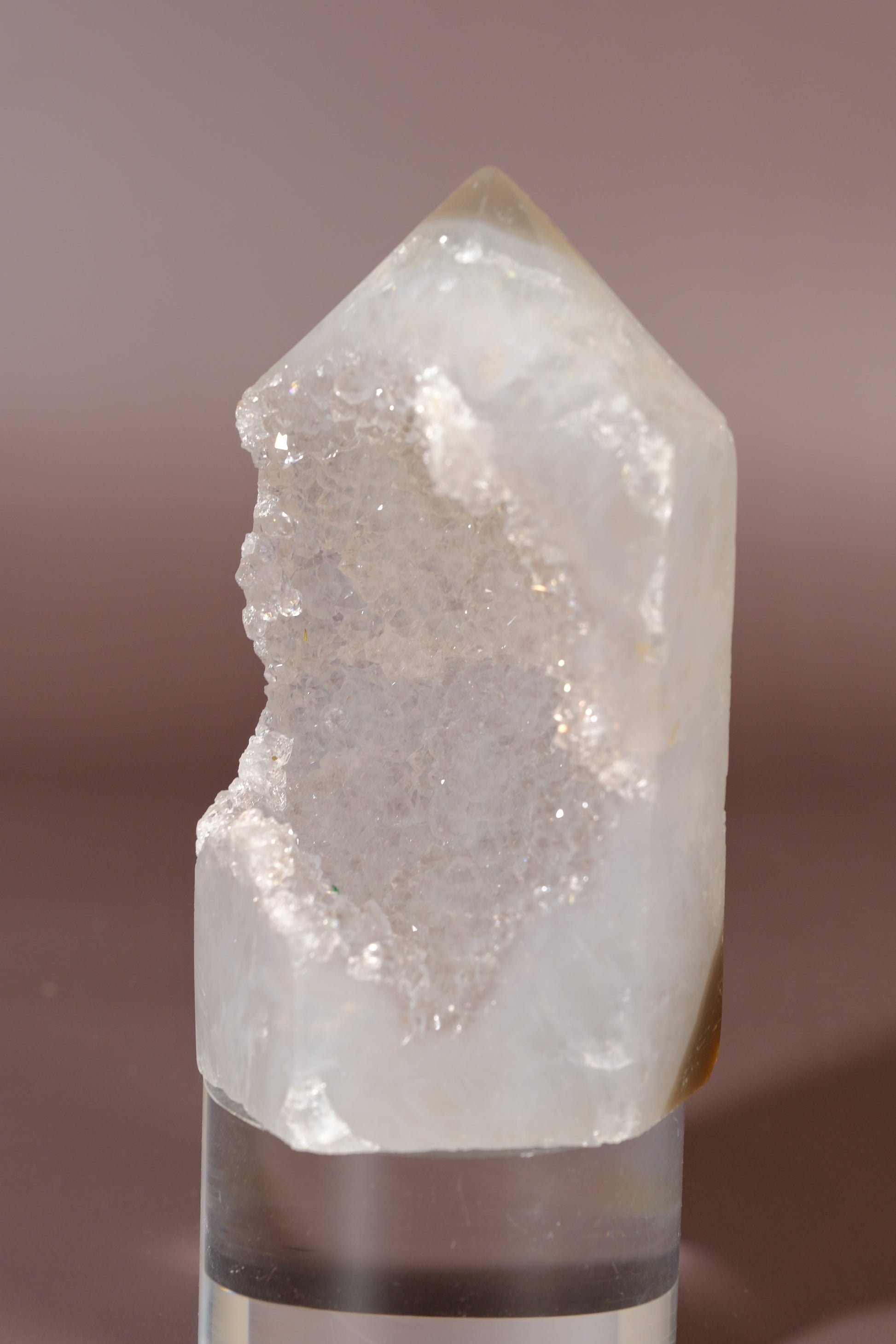 Druzy Agate Tower