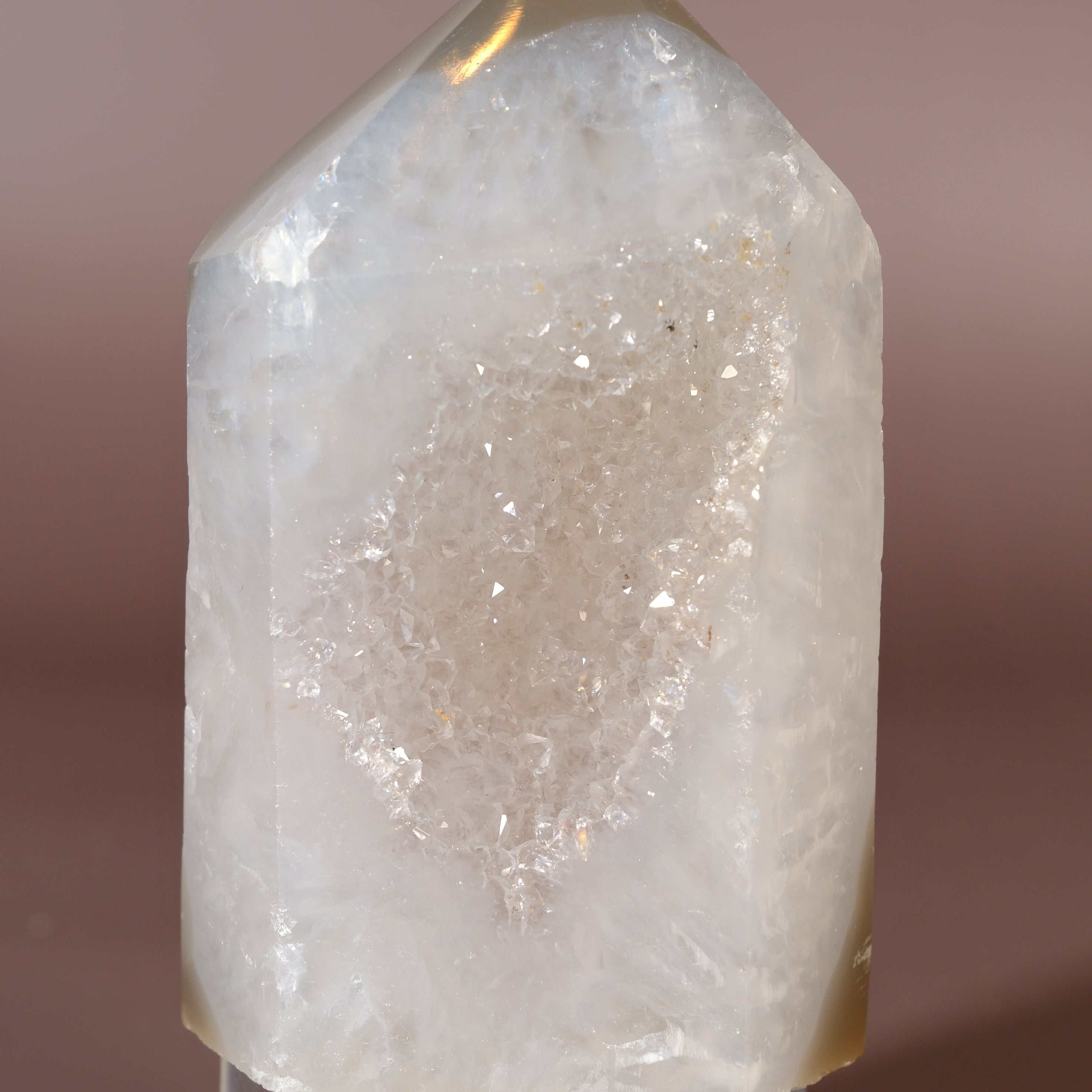 Druzy Agate Tower