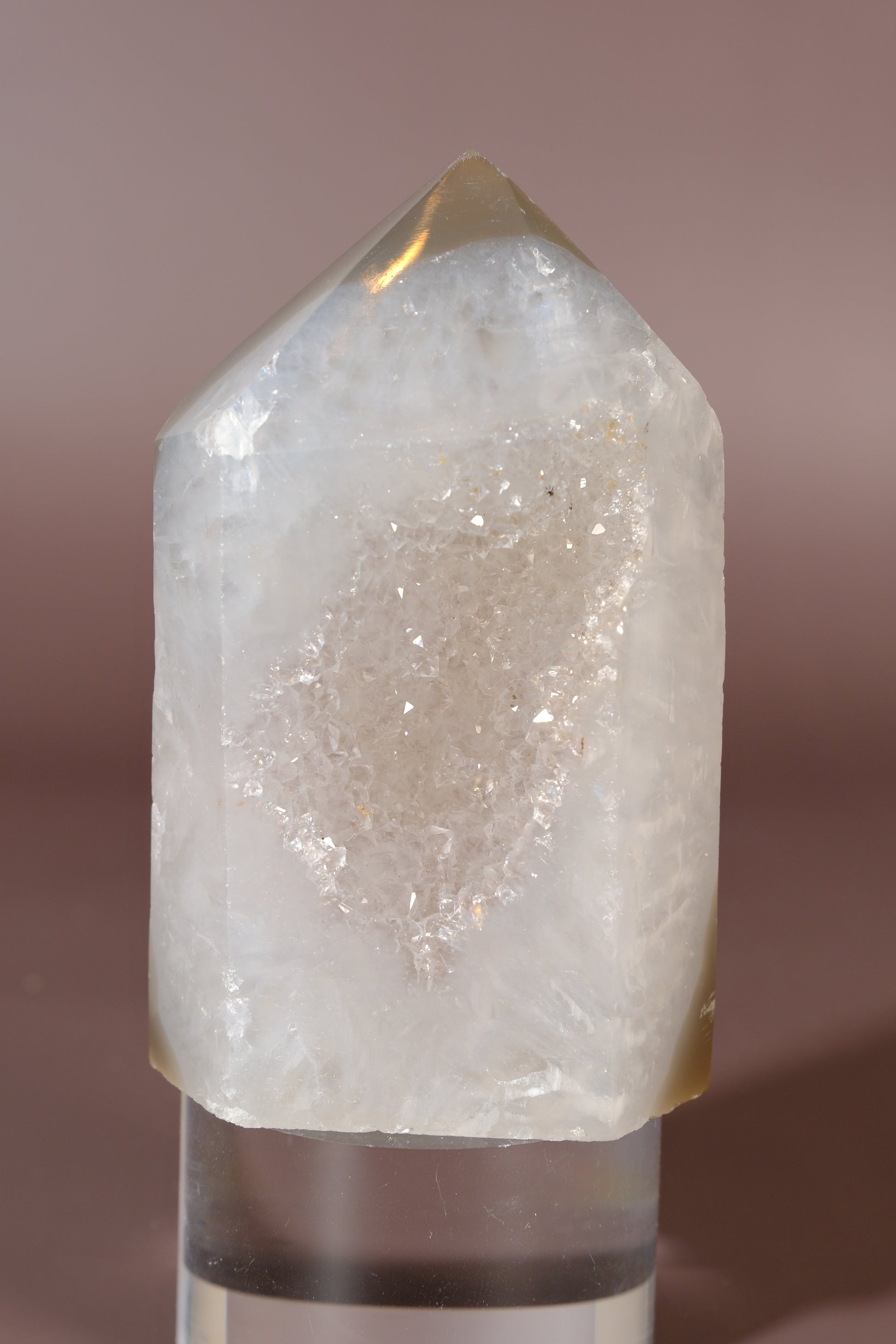 Druzy Agate Tower